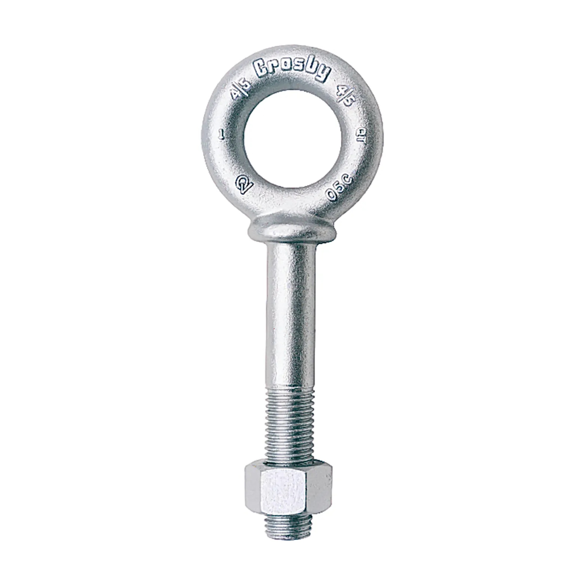 Galvanized Shoulder Eye Bolt with Hex Nut, 5/8 in. x 4 in., 5,200 lb. WLL