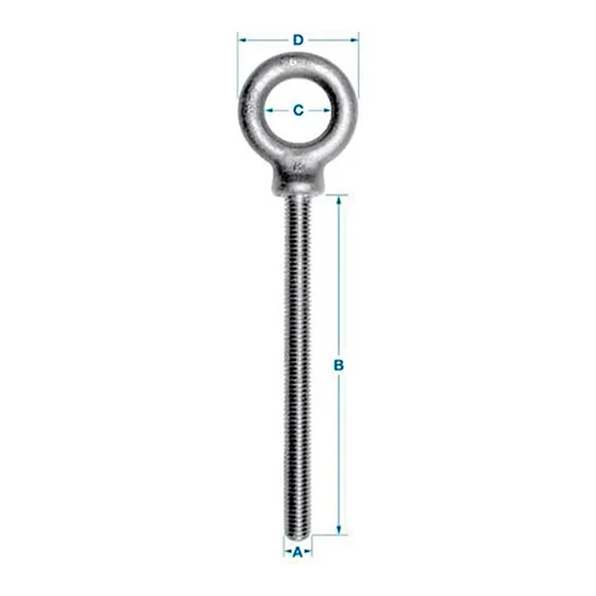 304 Stainless Steel Shoulder Eye Bolt, 1/2-13 x 2-1/2 in. Shank