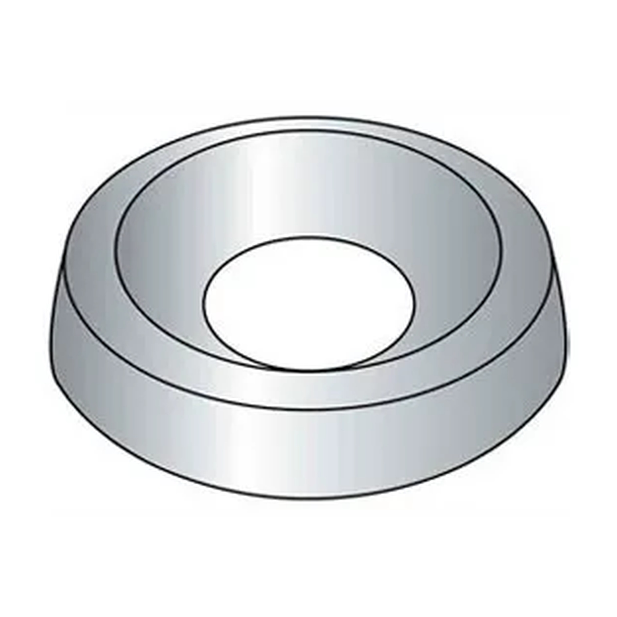5/16 in. Countersunk Nickel-Plated Steel Finishing Washers, 100 Pack