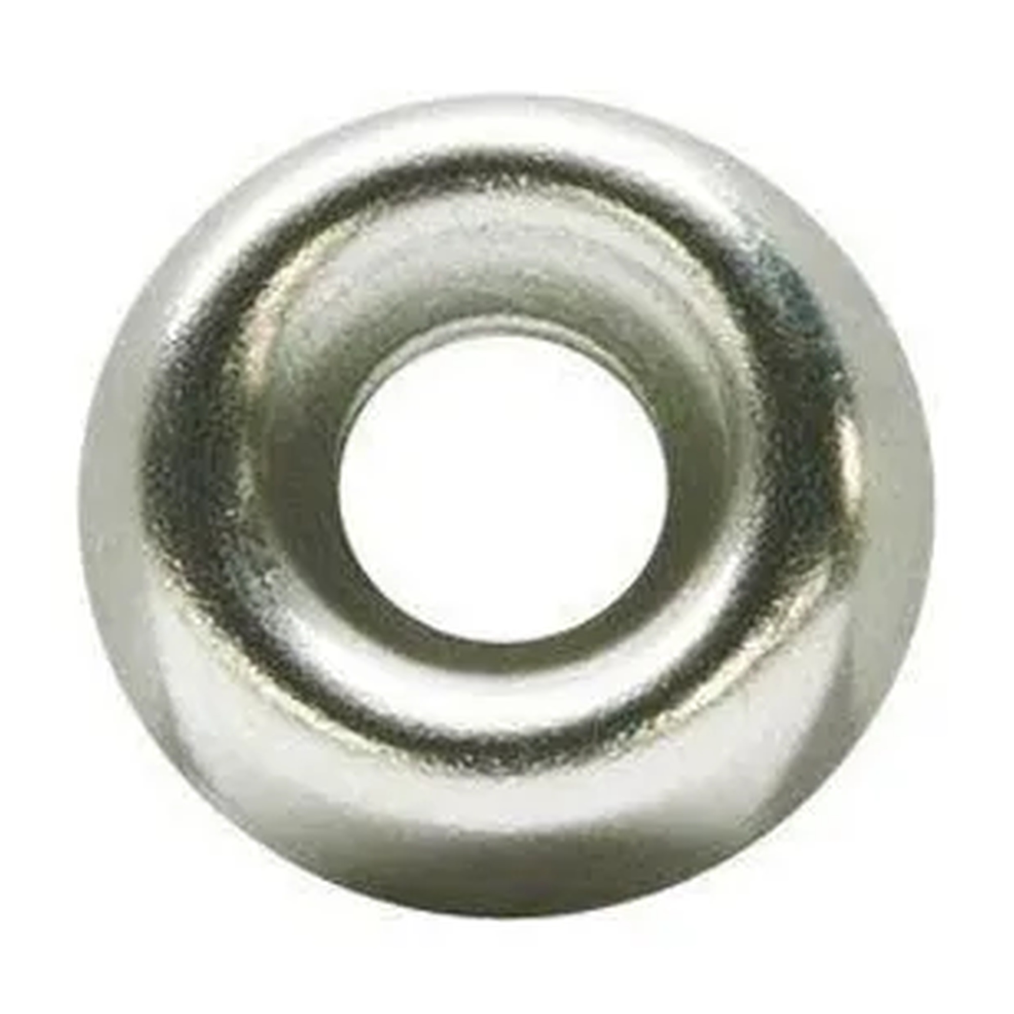 #8 Nickel-Plated Brass Countersunk Finishing Washers, 100 Pack