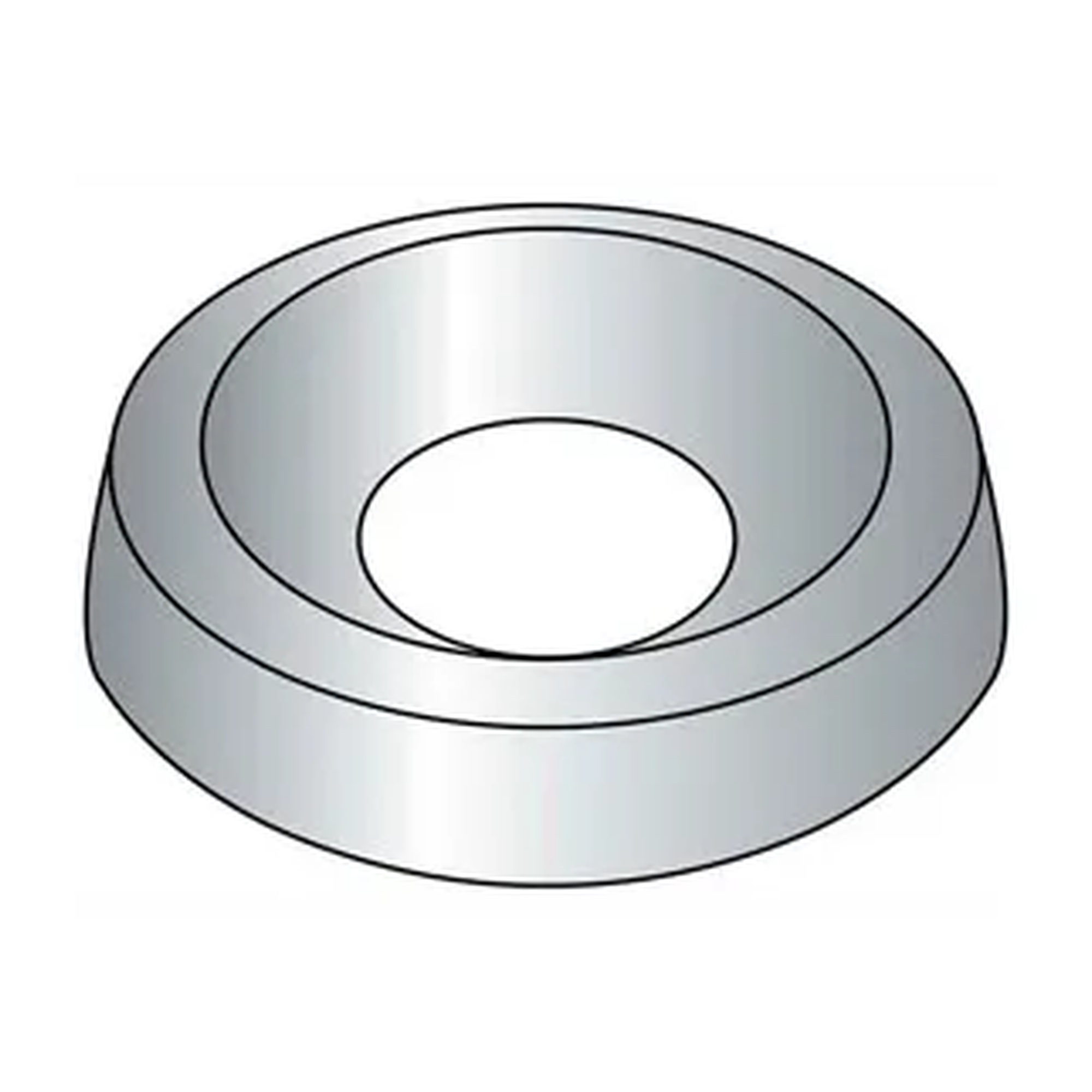 #10 304 Stainless Steel Finishing Washers, Pack of 100