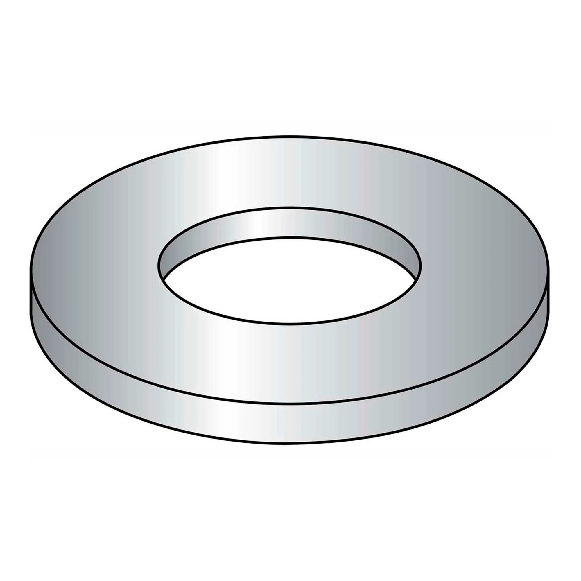 M6 steel zinc-plated flat washers, pack of 200