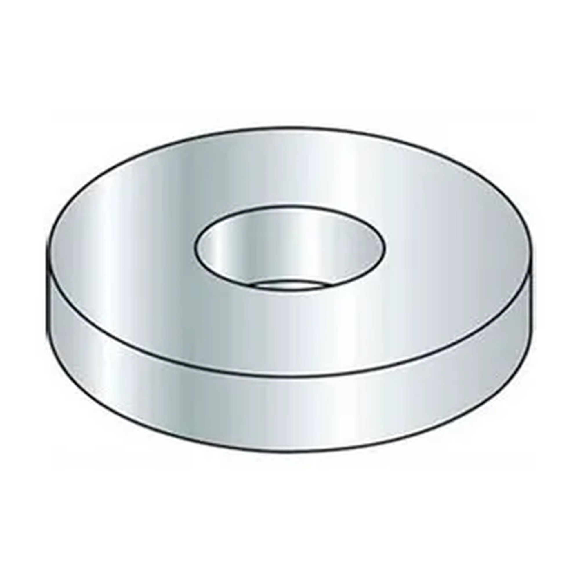 SAE 3/8 in. Zinc-Plated Steel Flat Washers, Pack of 100