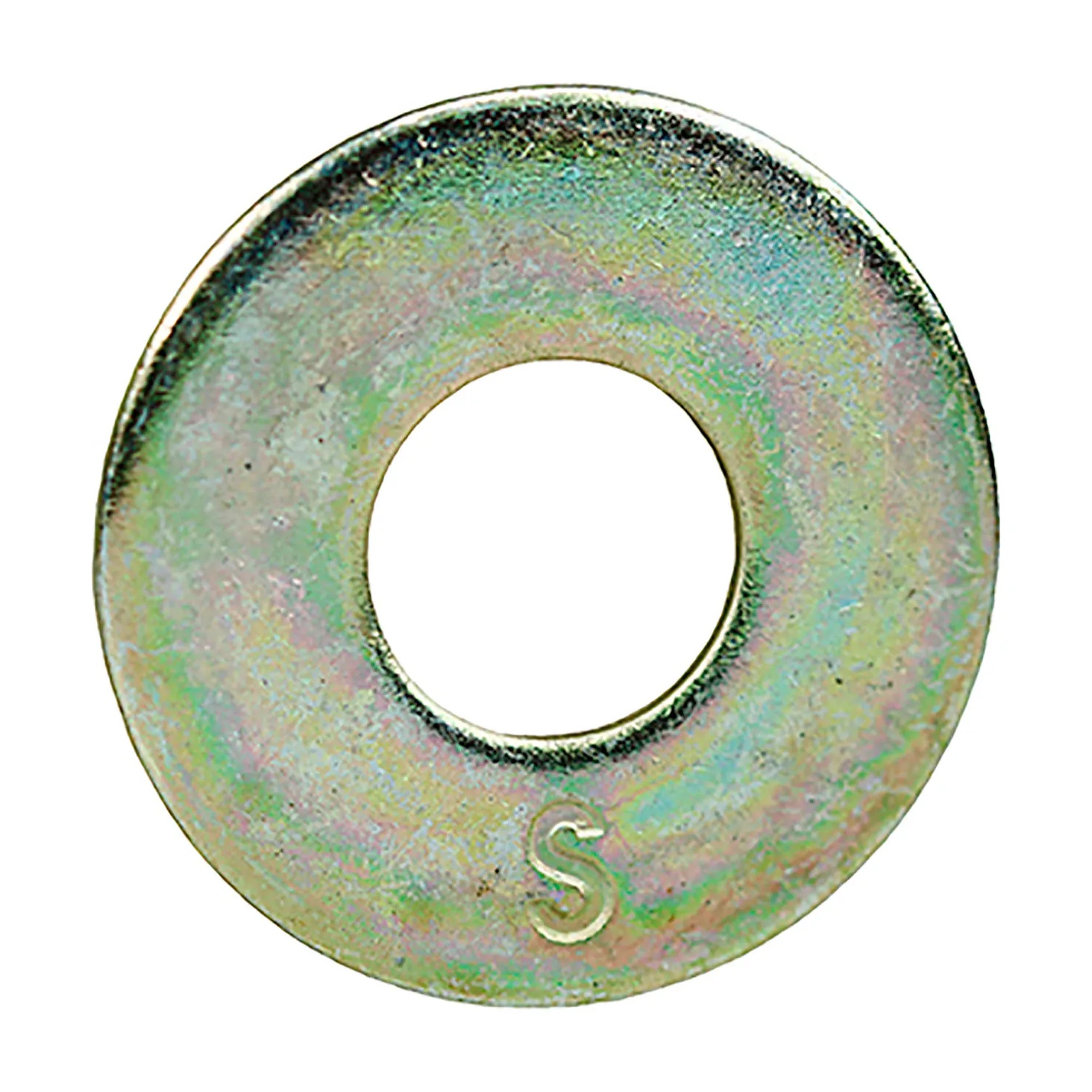 3/8 in. Through-Hardened Steel Flat Washers, 100-Pack