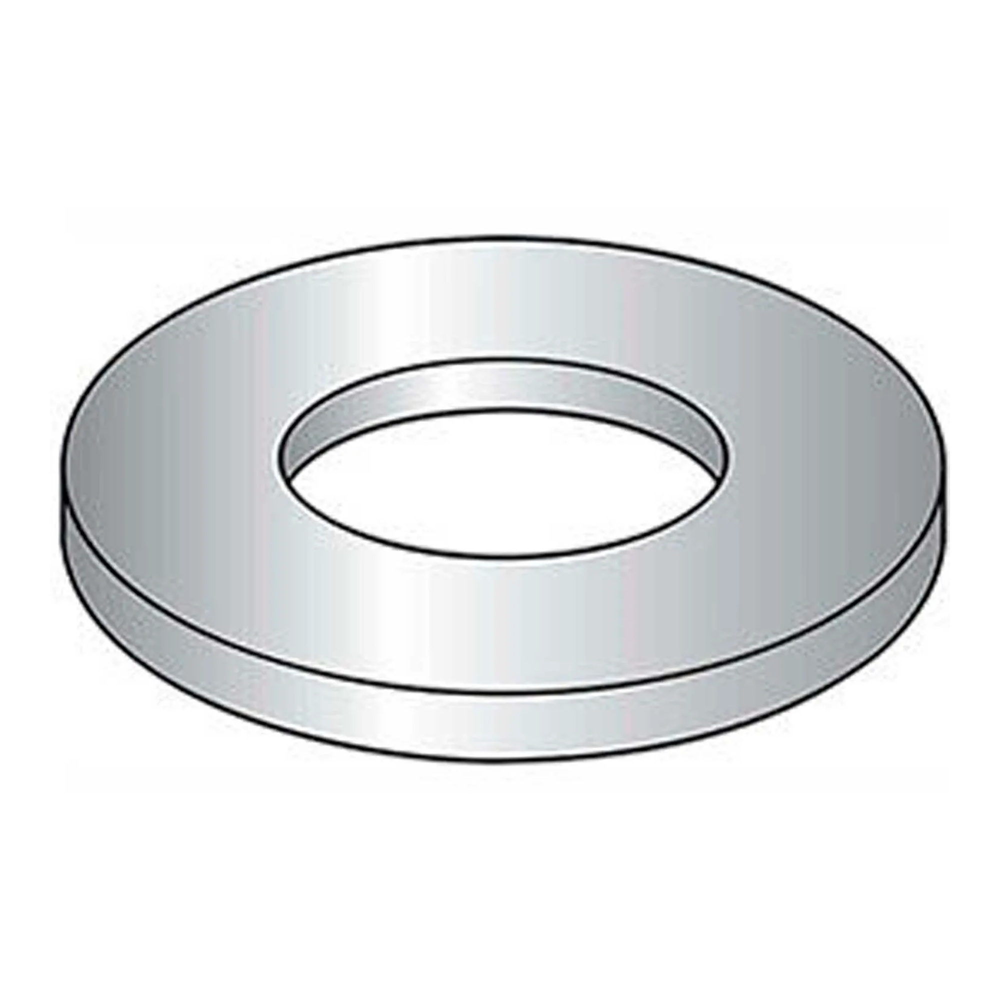 M8 304 Stainless Steel Flat Washers, DIN 125A, Pack of 100