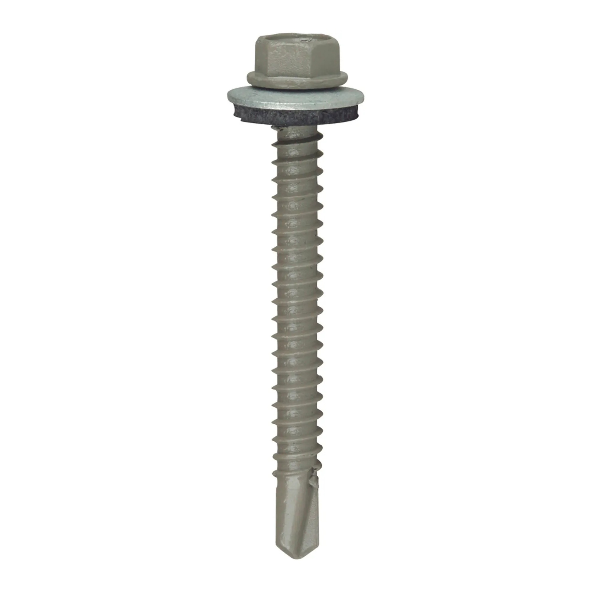 #12 x 2-Inch Hex Head Roofing Screws with Neoprene Washers, 50-Pack