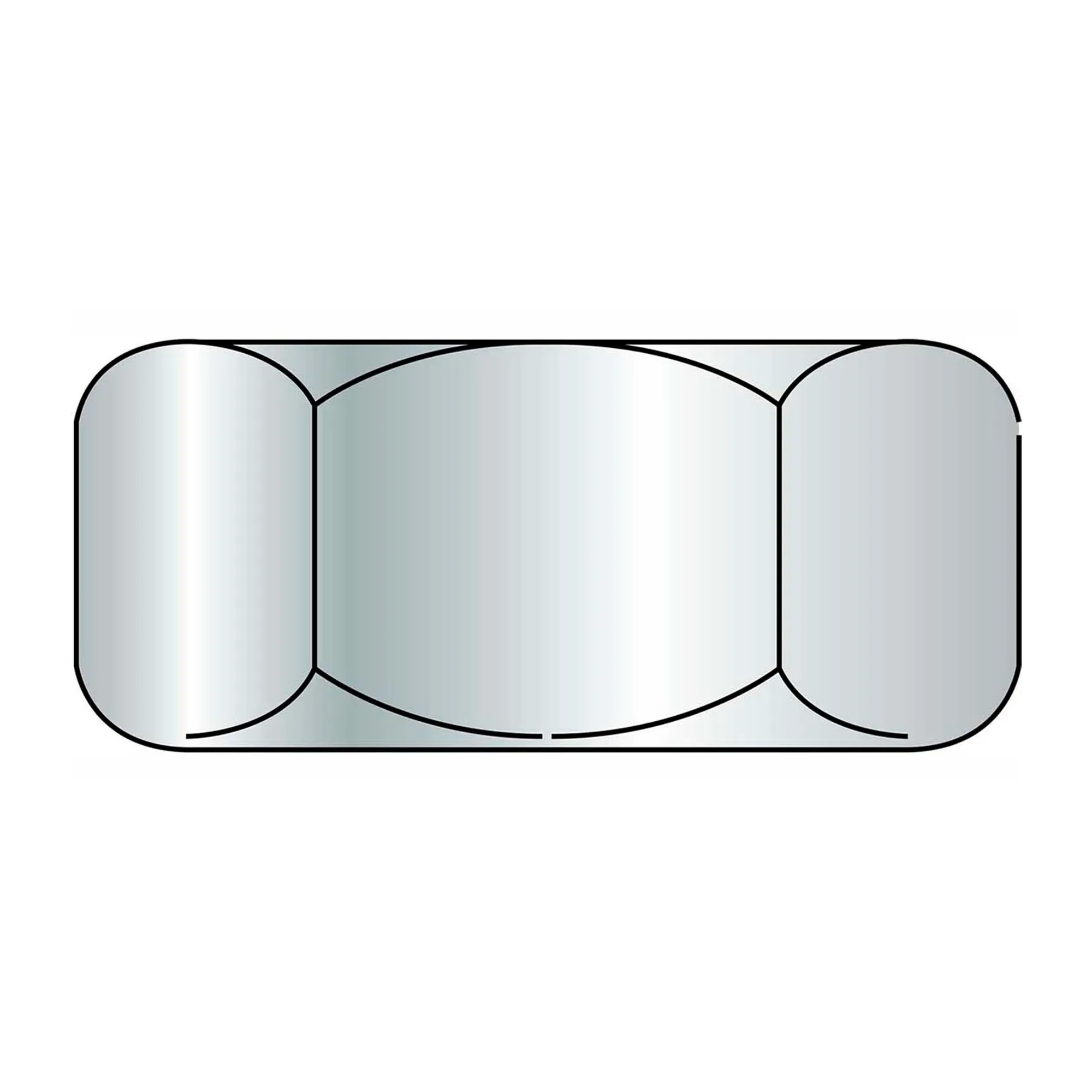 1/2-13 UNC 316 Stainless Steel Finished Hex Nuts, Pack of 100