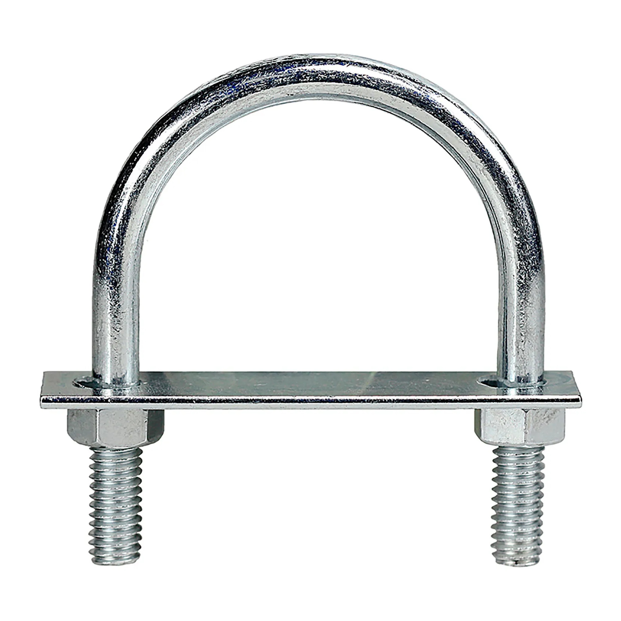 Carbon Steel U-Bolt with Strap and Hex Nuts, 5/16 in.-18 x 1-1/2 in. Pipe, 25-Pack