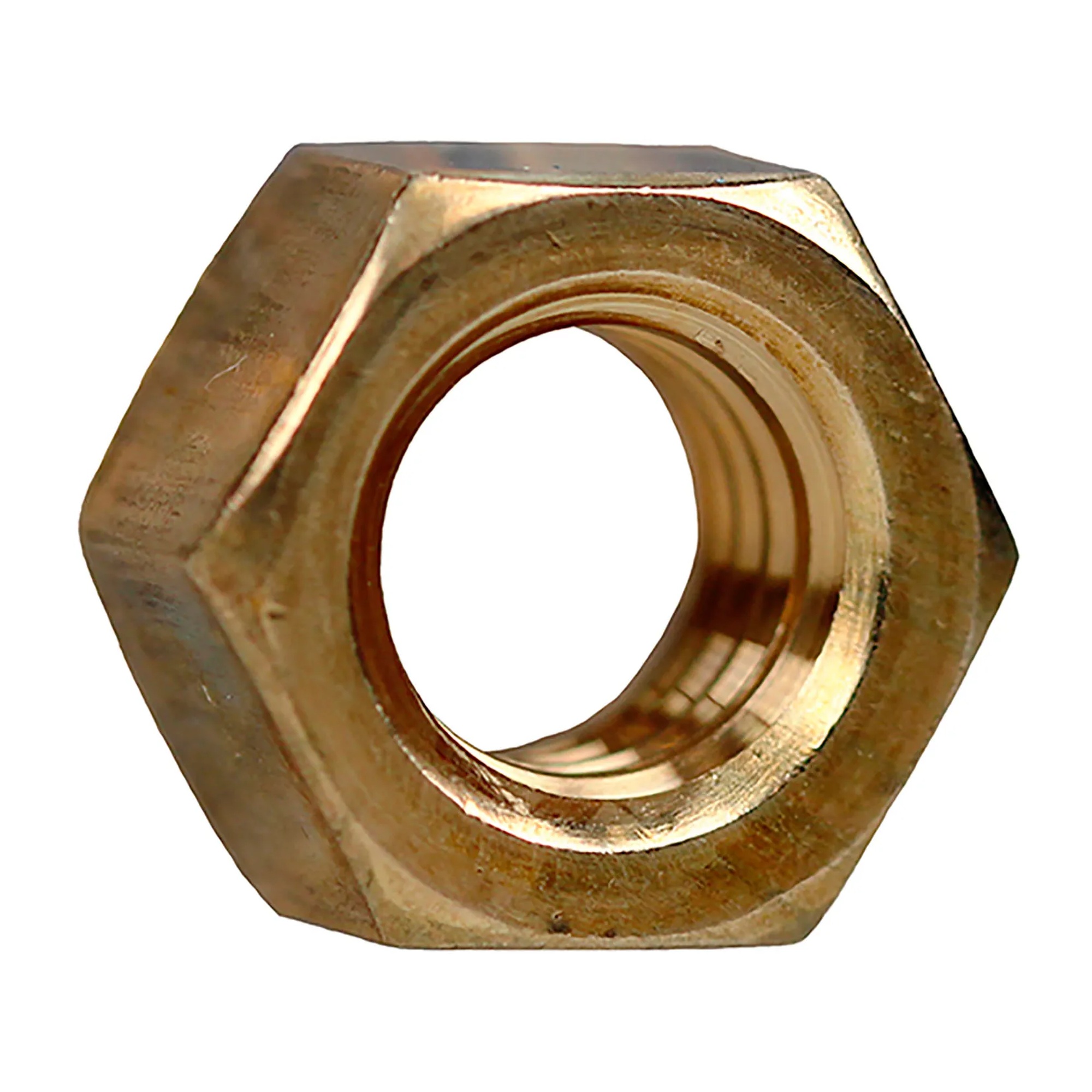 Silicon Bronze Machine Screw Hex Nuts, #10-24, 100-Pack