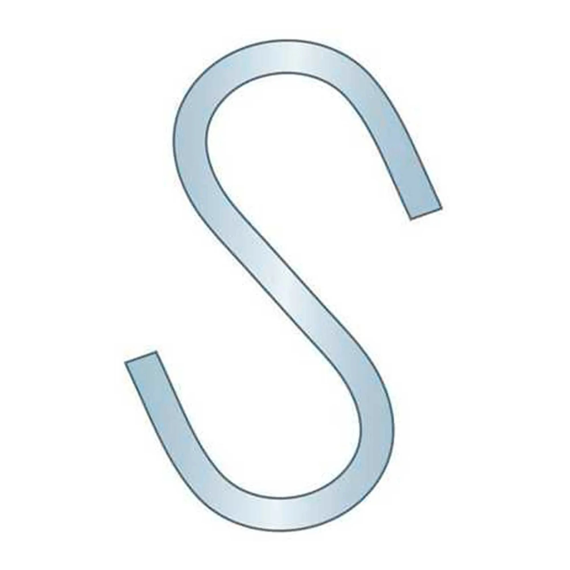 Carbon Steel S-Hook, 7/8 in. Length, 0.093 in. Thick, 2,500-Pack