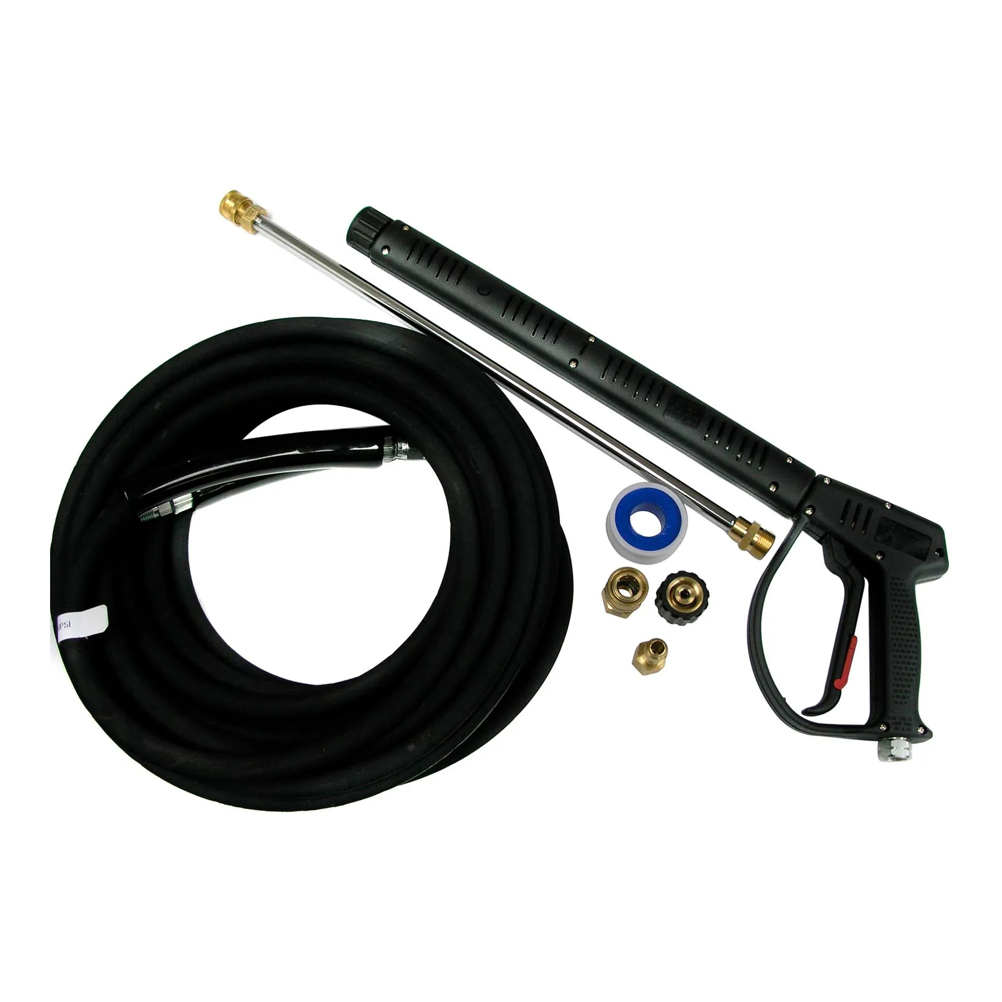 4,000 PSI Pressure Washing Gun Kit with 50-Foot Rubber Hose and Wand