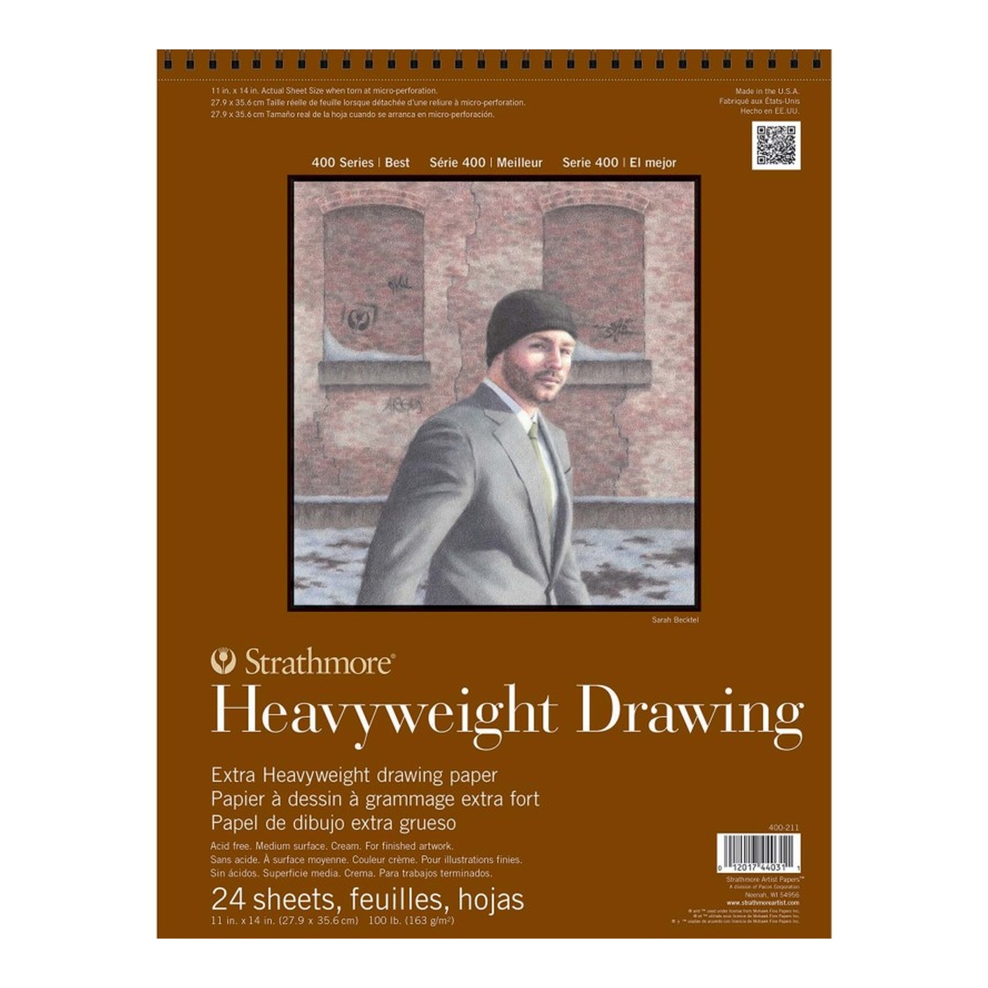 Heavyweight Drawing Paper Pad, 11 x 14, 24 Sheets