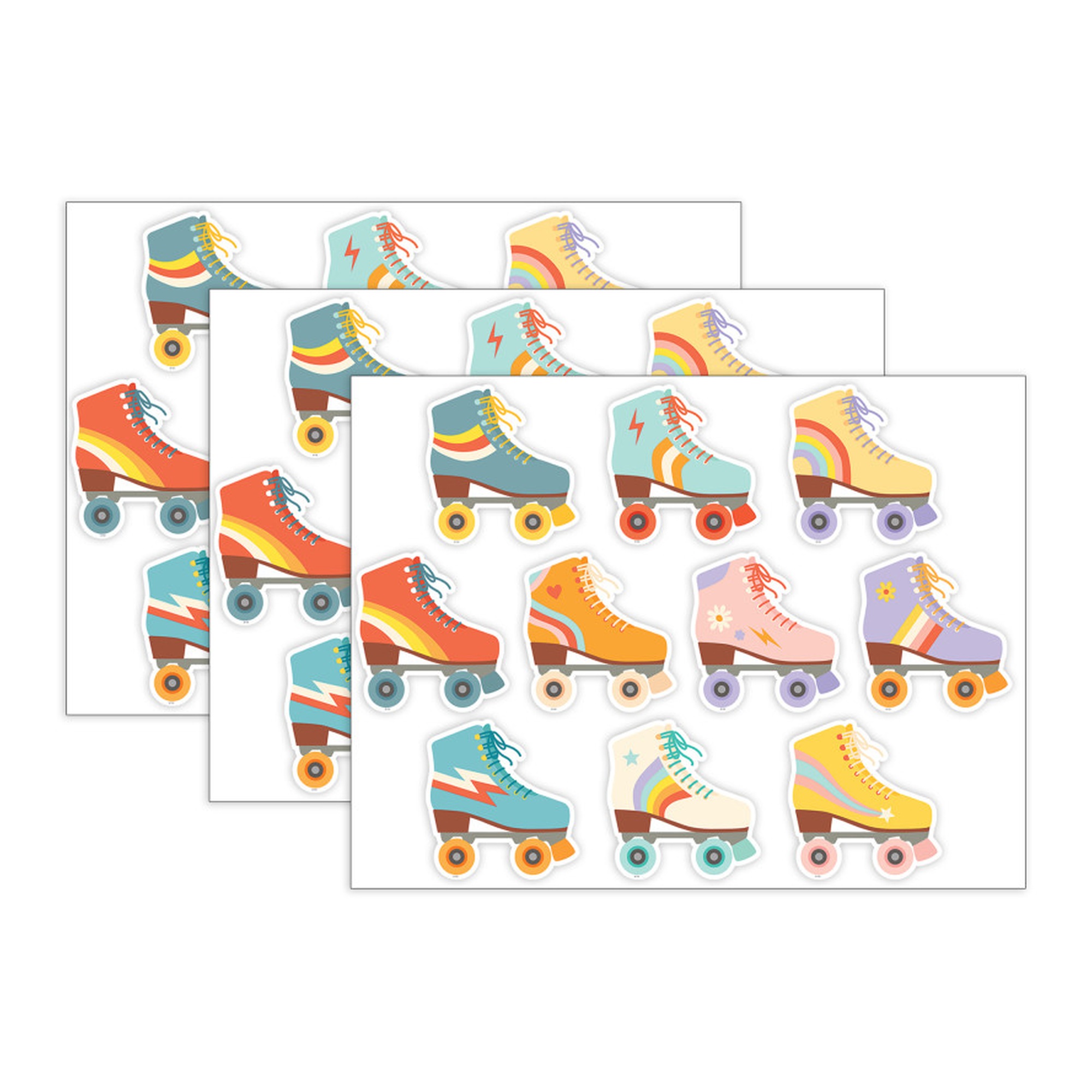 Roller Disco Skates Classroom Accents, 90 Count