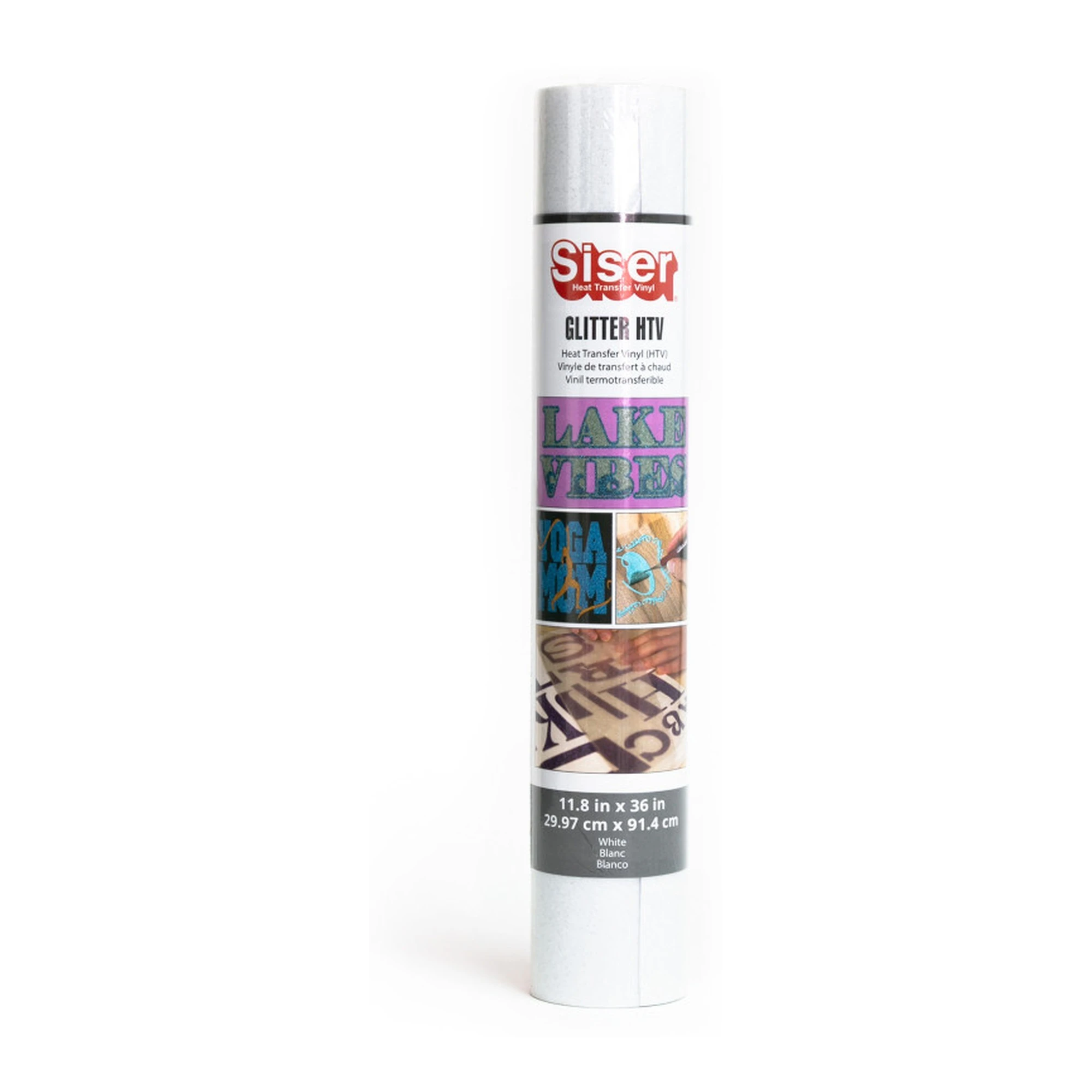 White Glitter Heat Transfer Vinyl