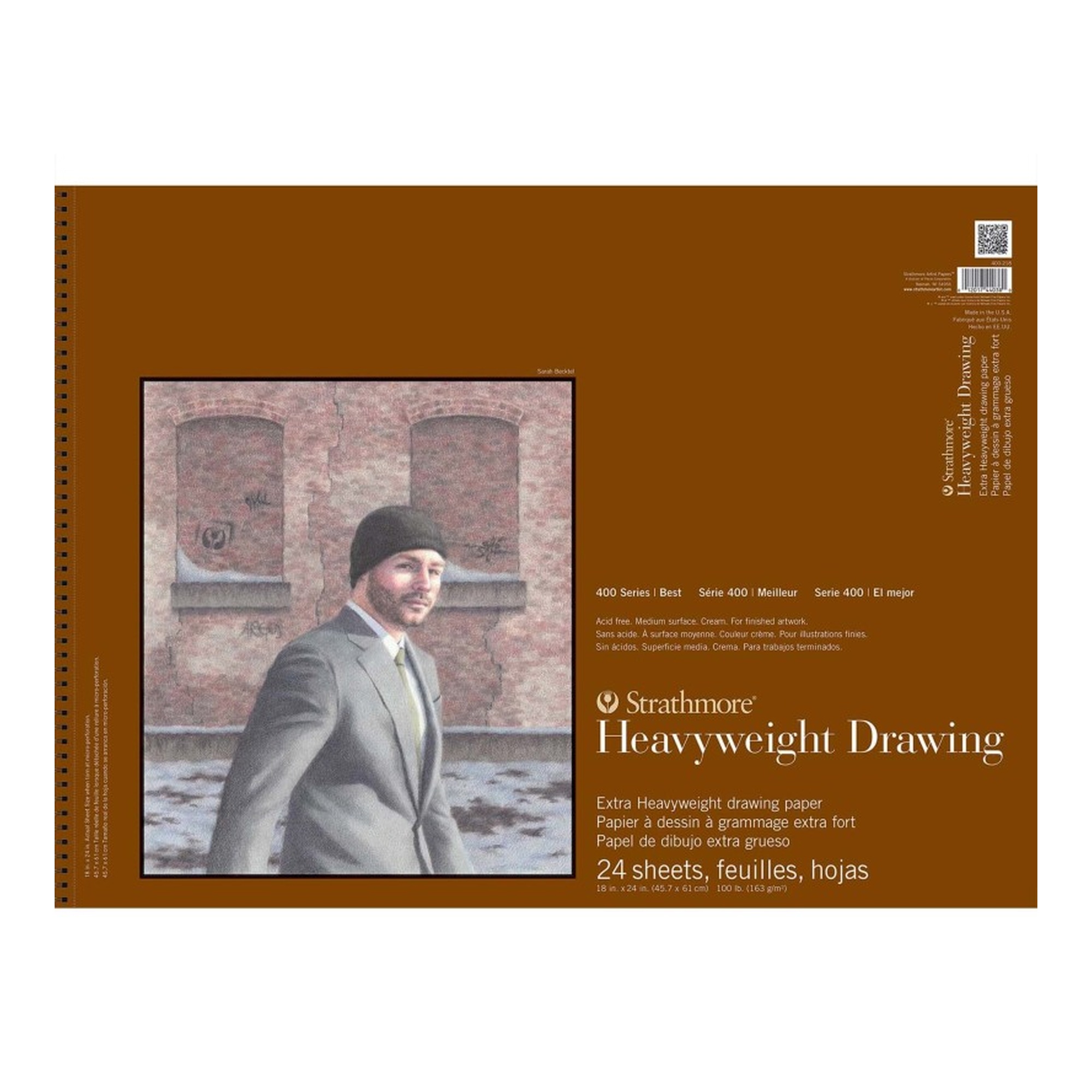 400 Series Drawing Paper Pad, 18 x 24 Inches, 24 Sheets