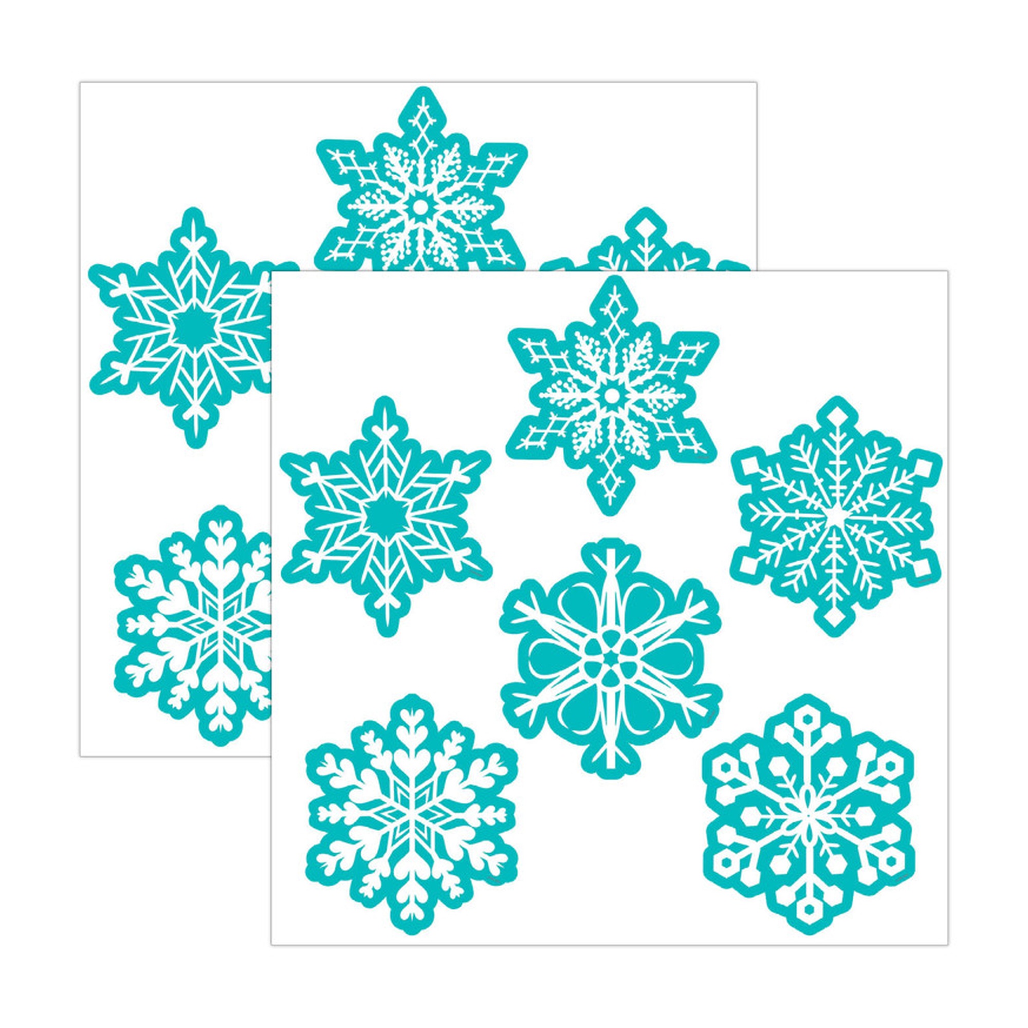 Snowflake Designer Cut-Outs, 72 Count