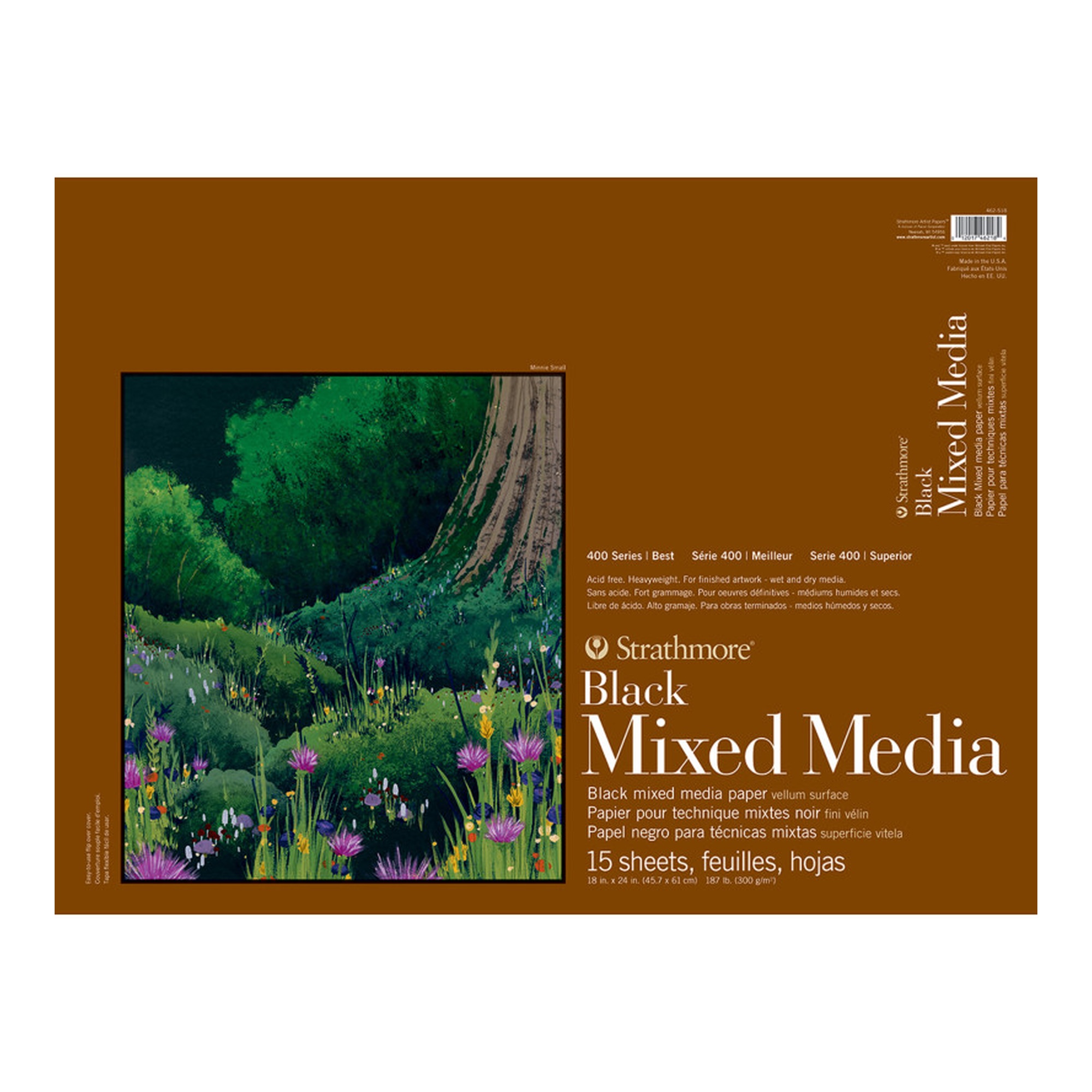 400 Series Mixed Media Pad, 18 x 24 Inches, 15 Sheets