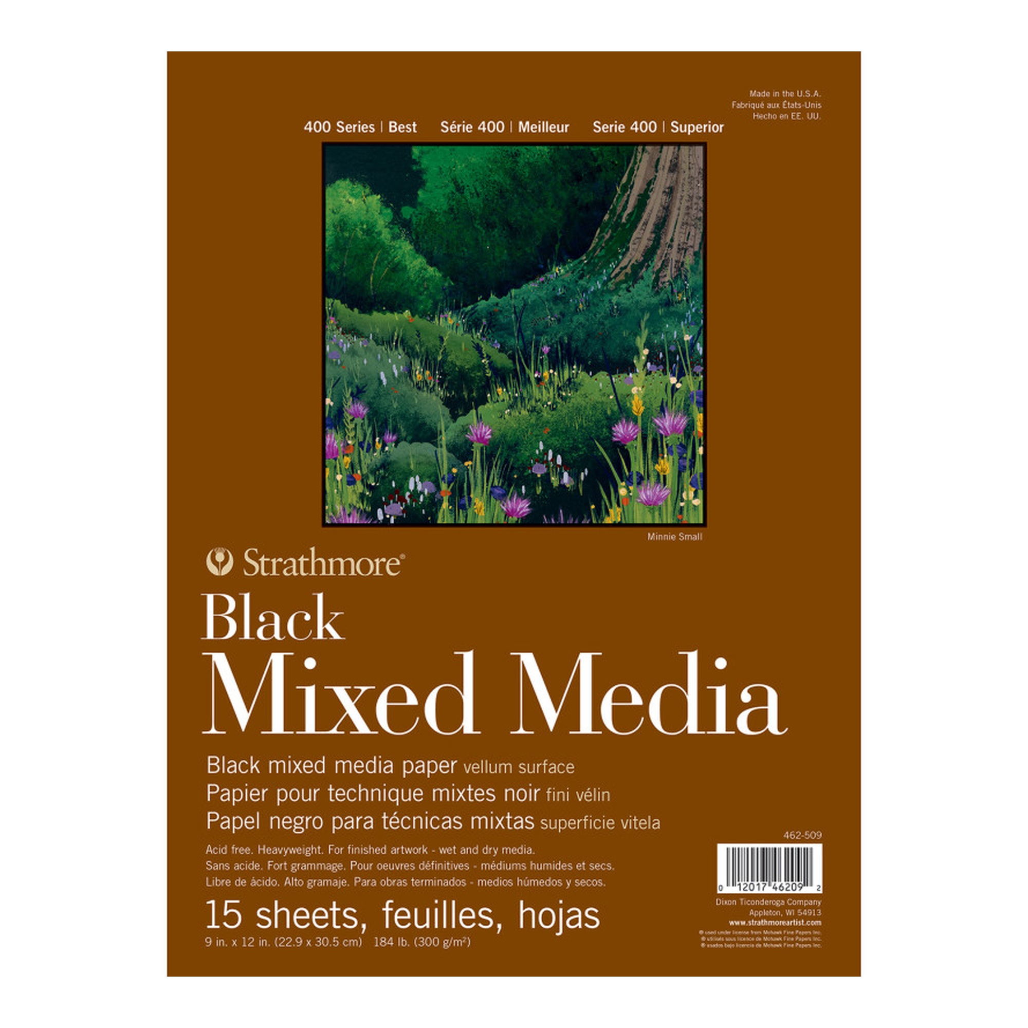 400 Series Mixed Media Pad, 9 x 12 in., 15 Sheets
