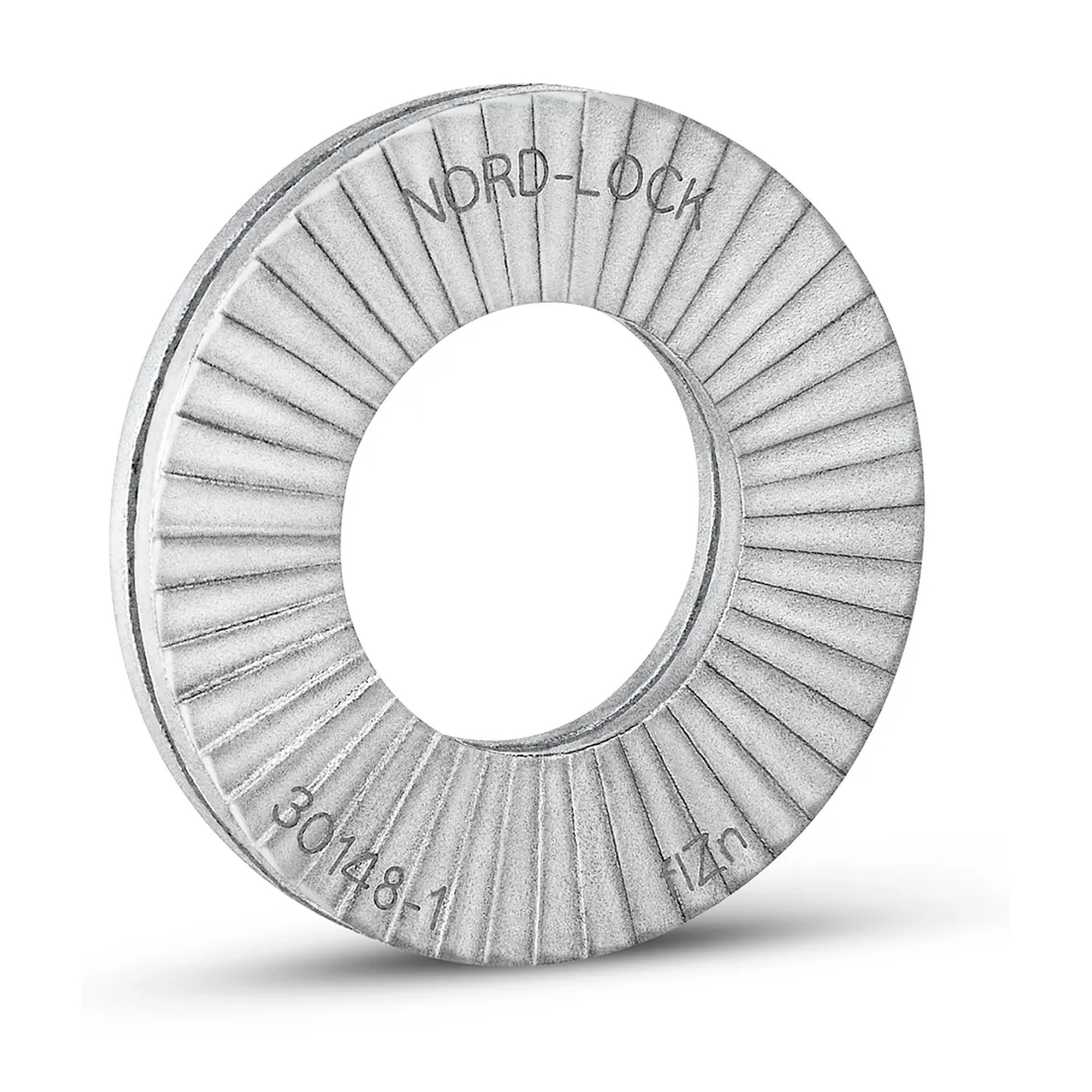 M16 Large Outside Diameter Zinc-Plated Carbon Steel Wedge Locking Washers, 100-Pack