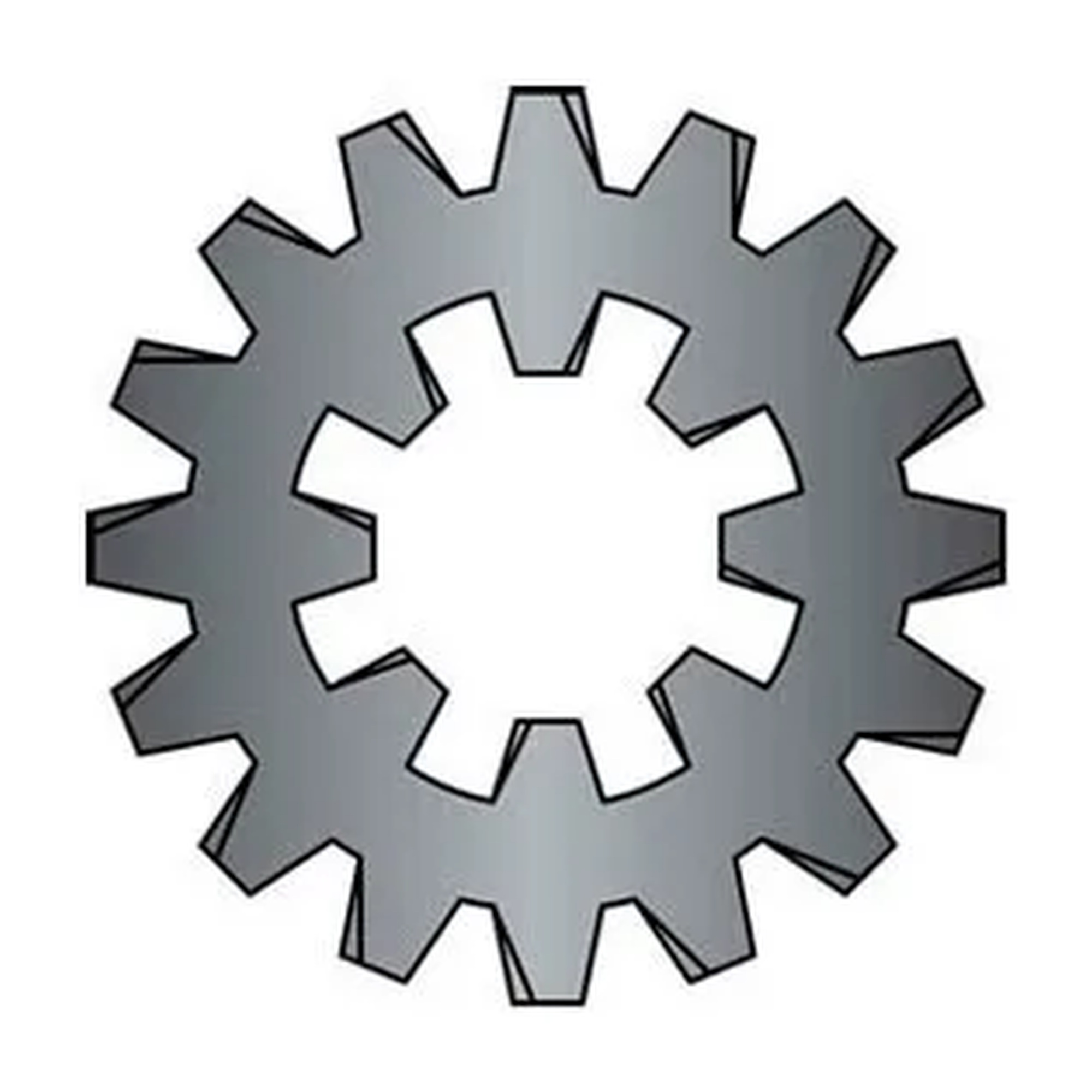 #6 Combination Internal/External Tooth Lock Washers, Steel, Zinc, Pack of 100