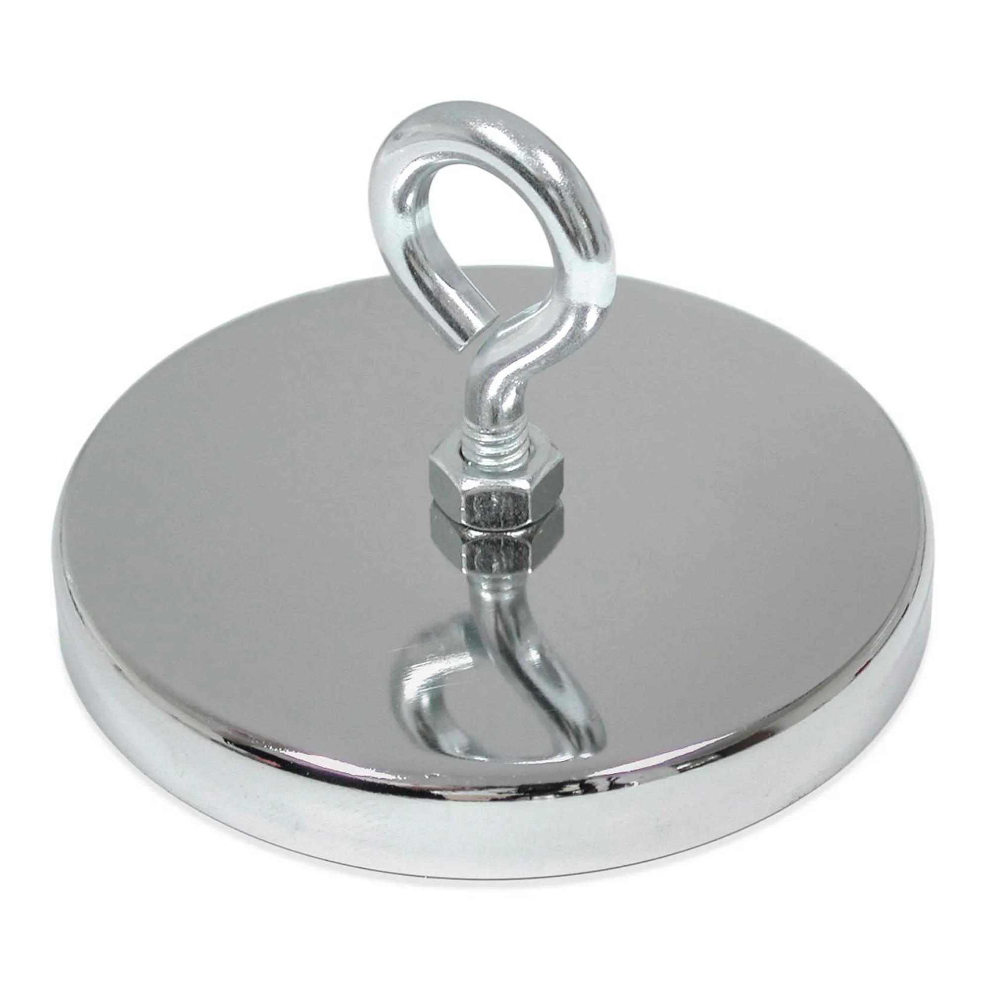 Ceramic Hang-It Magnet with Attached Eyebolt, 95 lb Pull