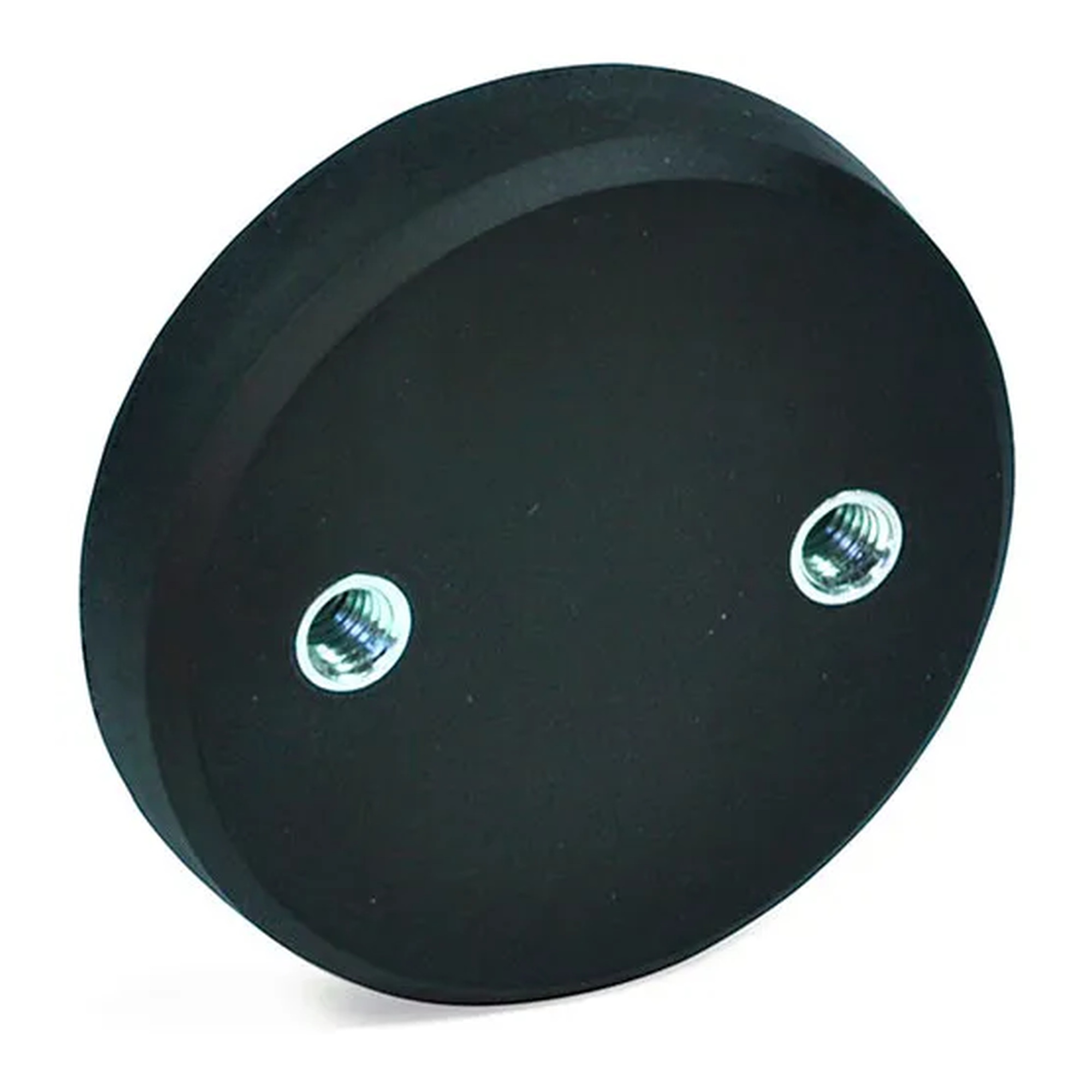 Rubber-Shelled Disc Retaining Magnet with Two Internal Threads
