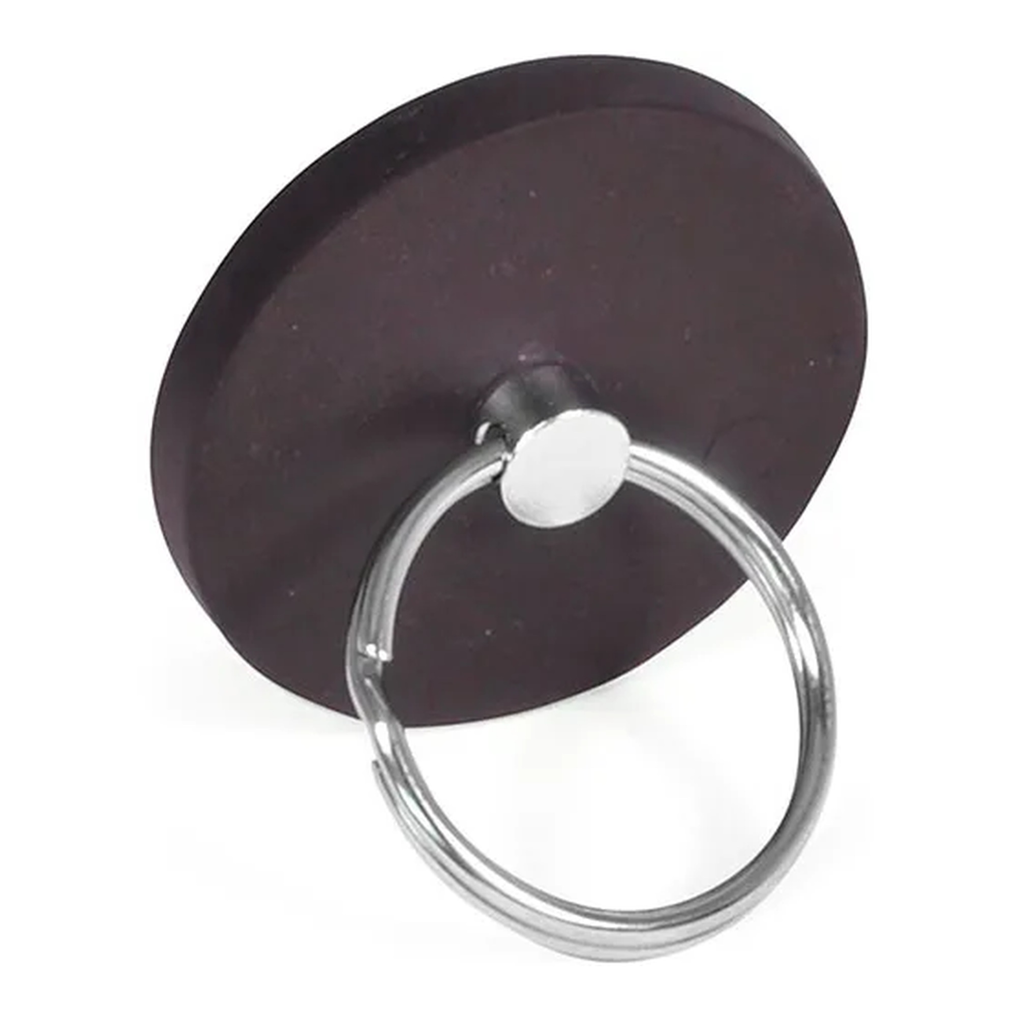 Rubber-Jacketed Retaining Magnet with Key Ring