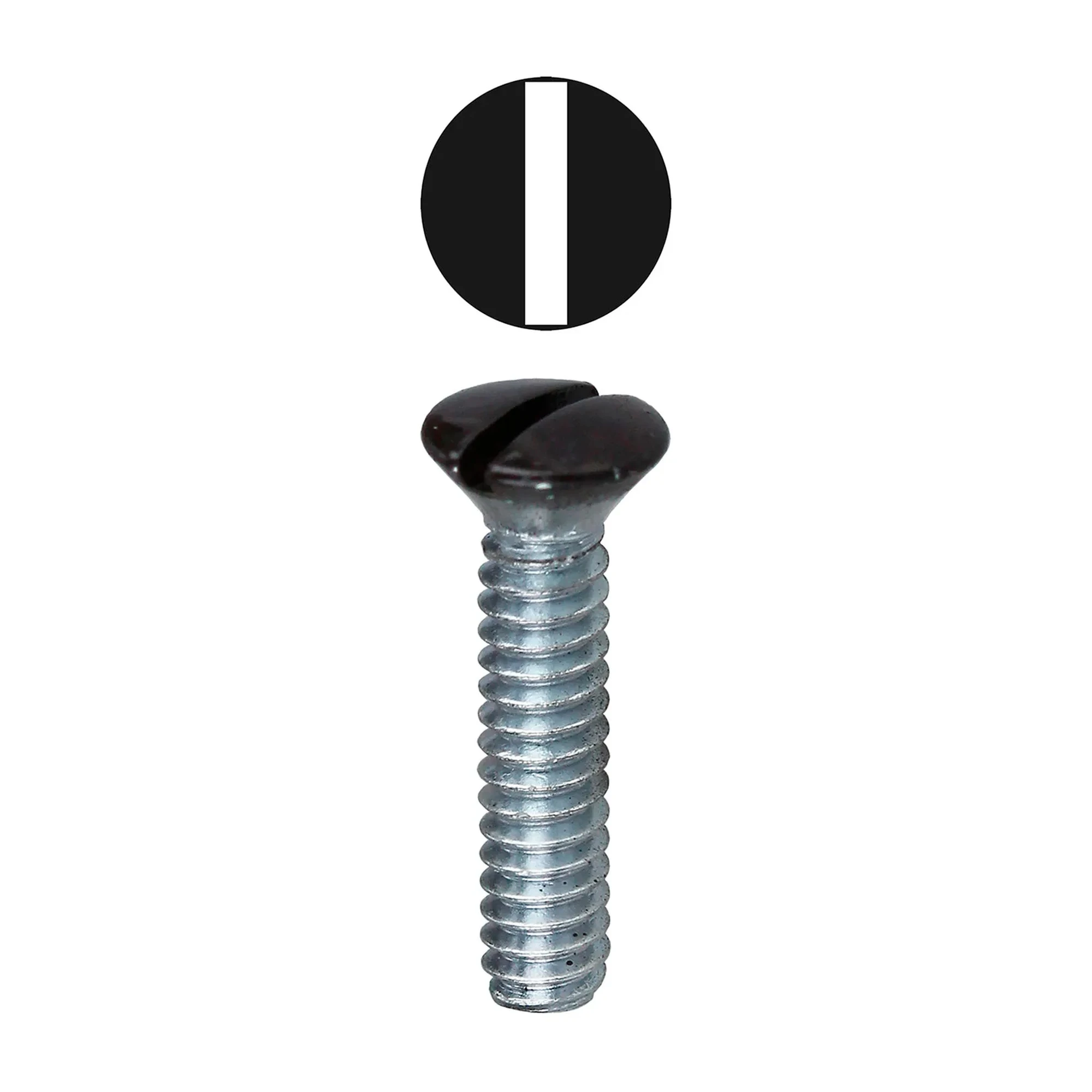 Brown Slotted Oval Head Wall Plate Screws, #6-32 x 3/4 in., 50-Pack