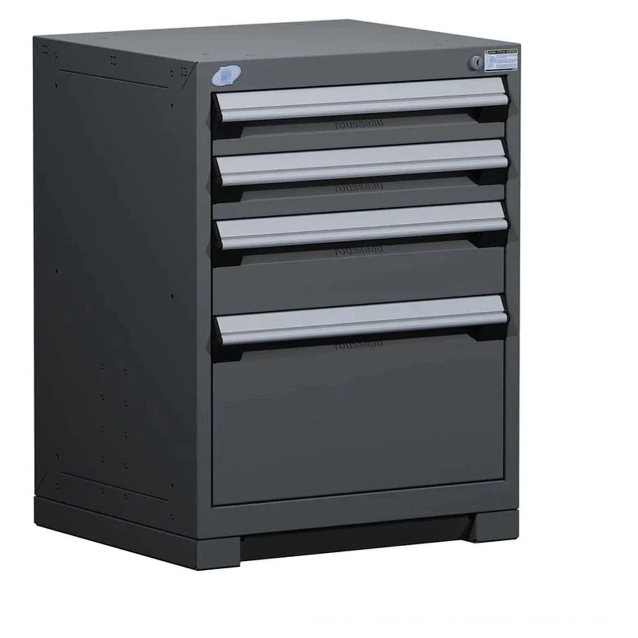 4-Drawer Heavy-Duty Modular Cabinet, 24"W x 21"D x 32"H - With Dividers