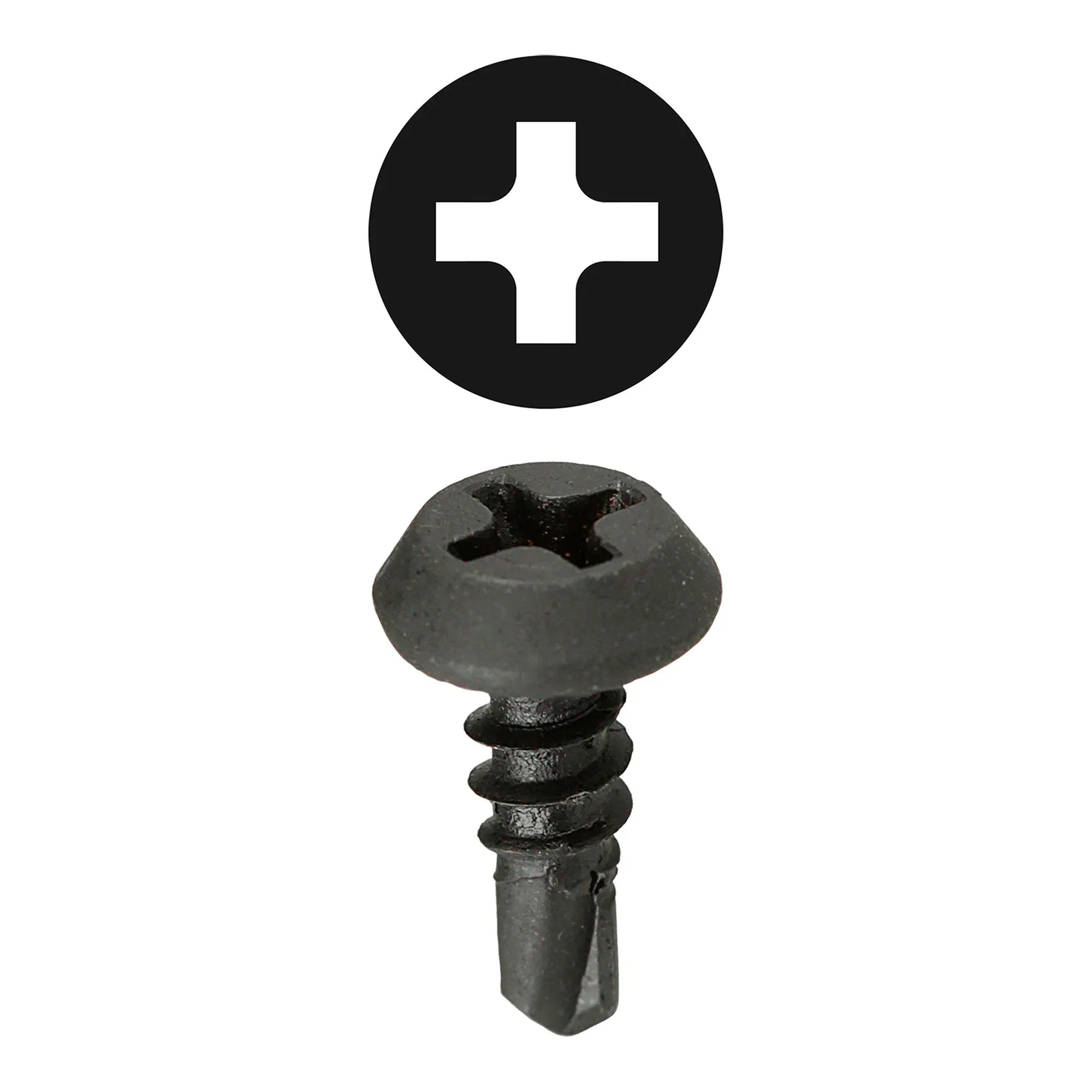 #7 x 7/16 in. Phillips Pan Head Self-Drilling Framing Screws, 100-Pack