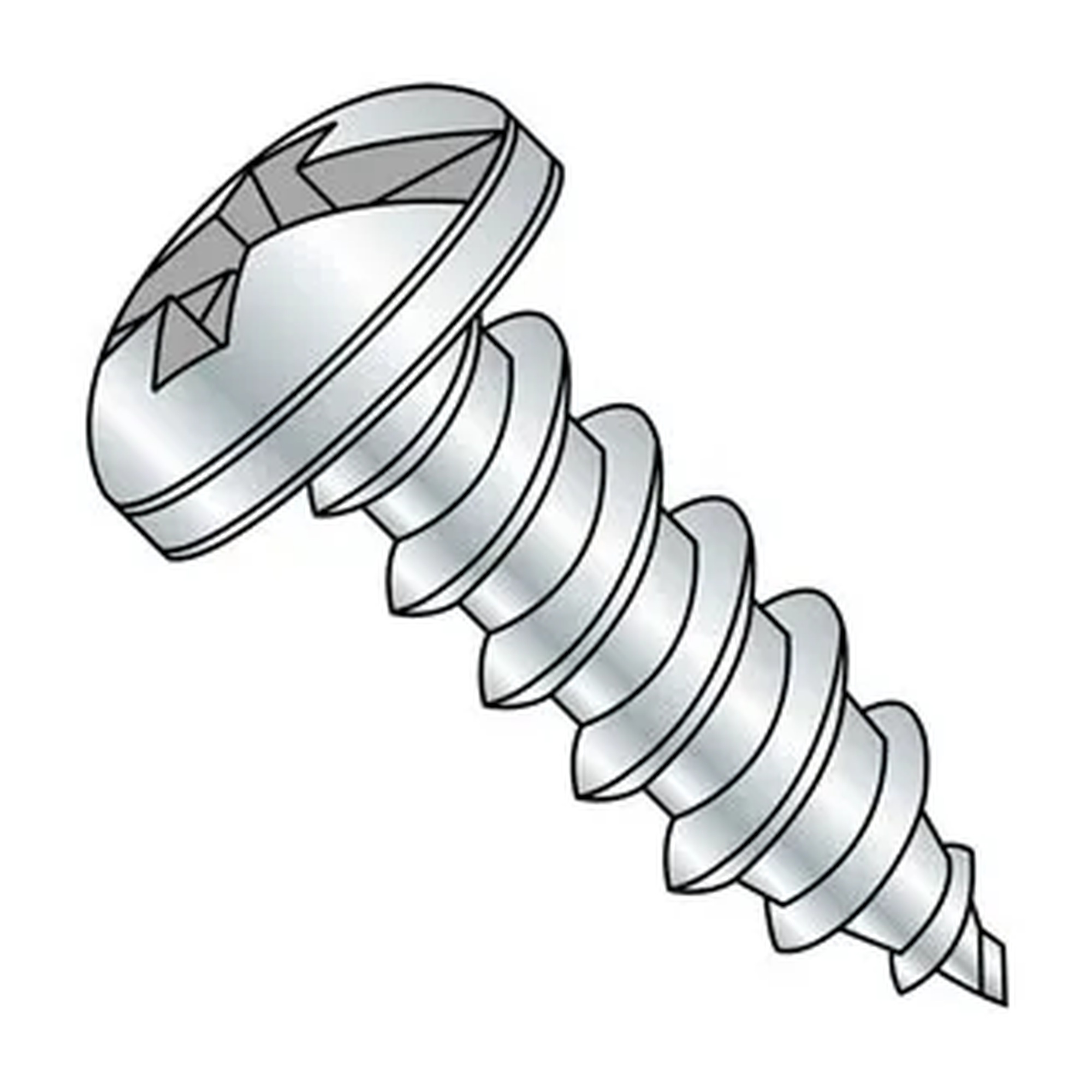 #6 x 1-1/4 in. Combo Pan Head Self-Tapping Sheet Metal Screws, Zinc-Plated Steel, 100-Pack