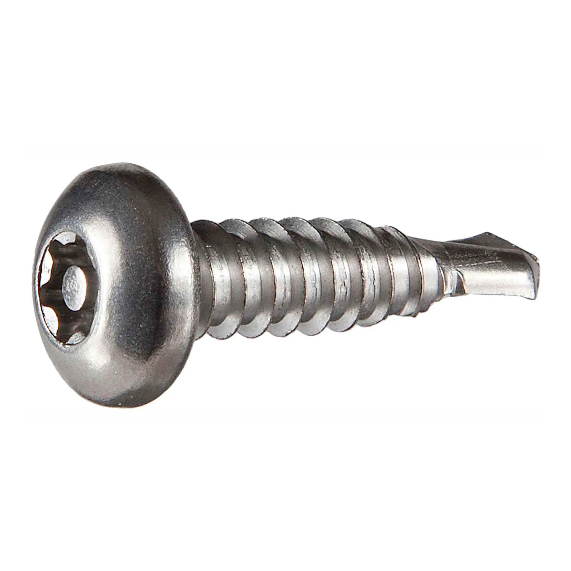 #14AB x 2 in. Tamper-Resistant Self-Drilling Security Screws, Pan 6-Lobe Head, 410 Stainless Steel, 50-Pack