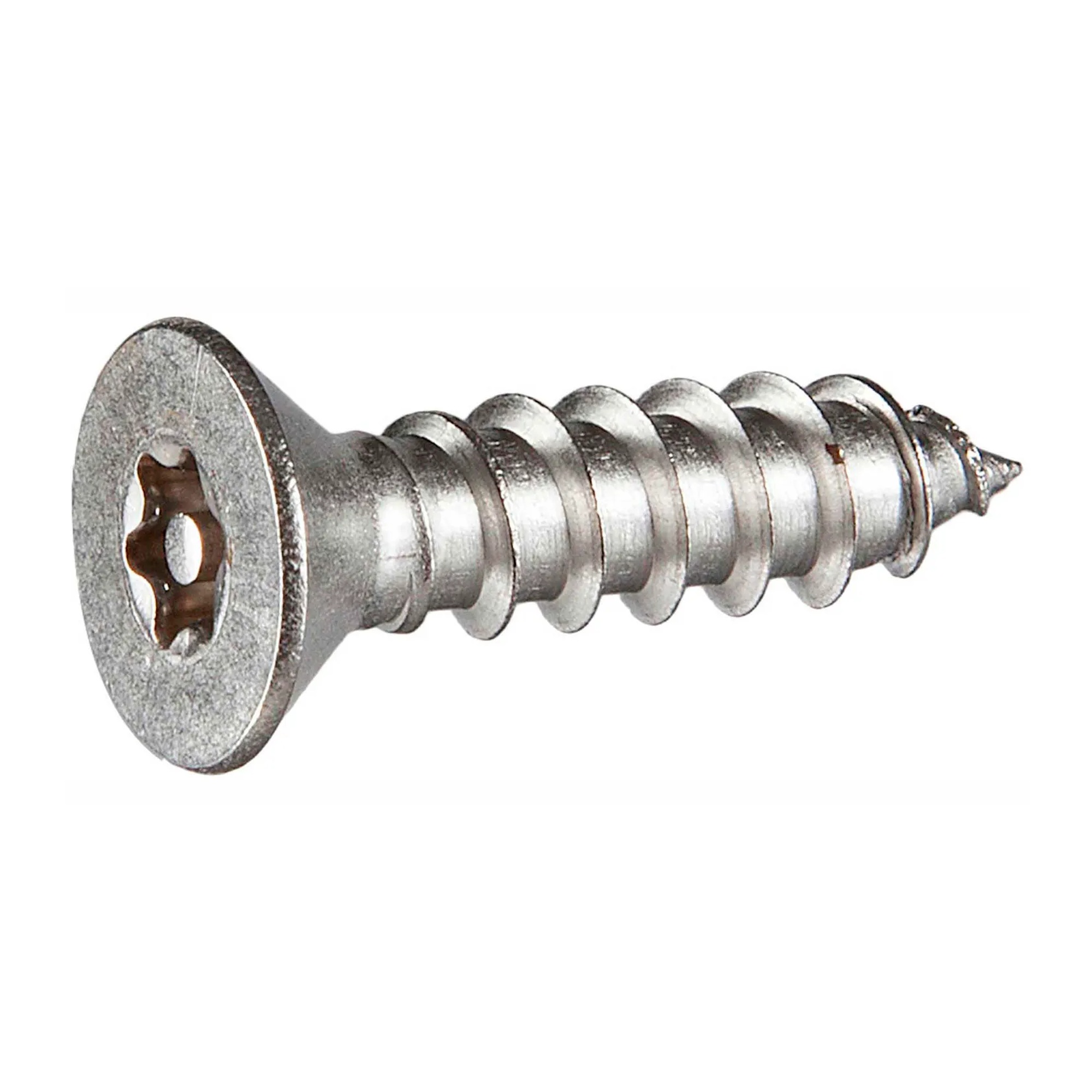 #12AB x 2 in. Tamper-Resistant Flat Torx Sheet Metal Screws, 18-8 Stainless Steel, 50-Pack