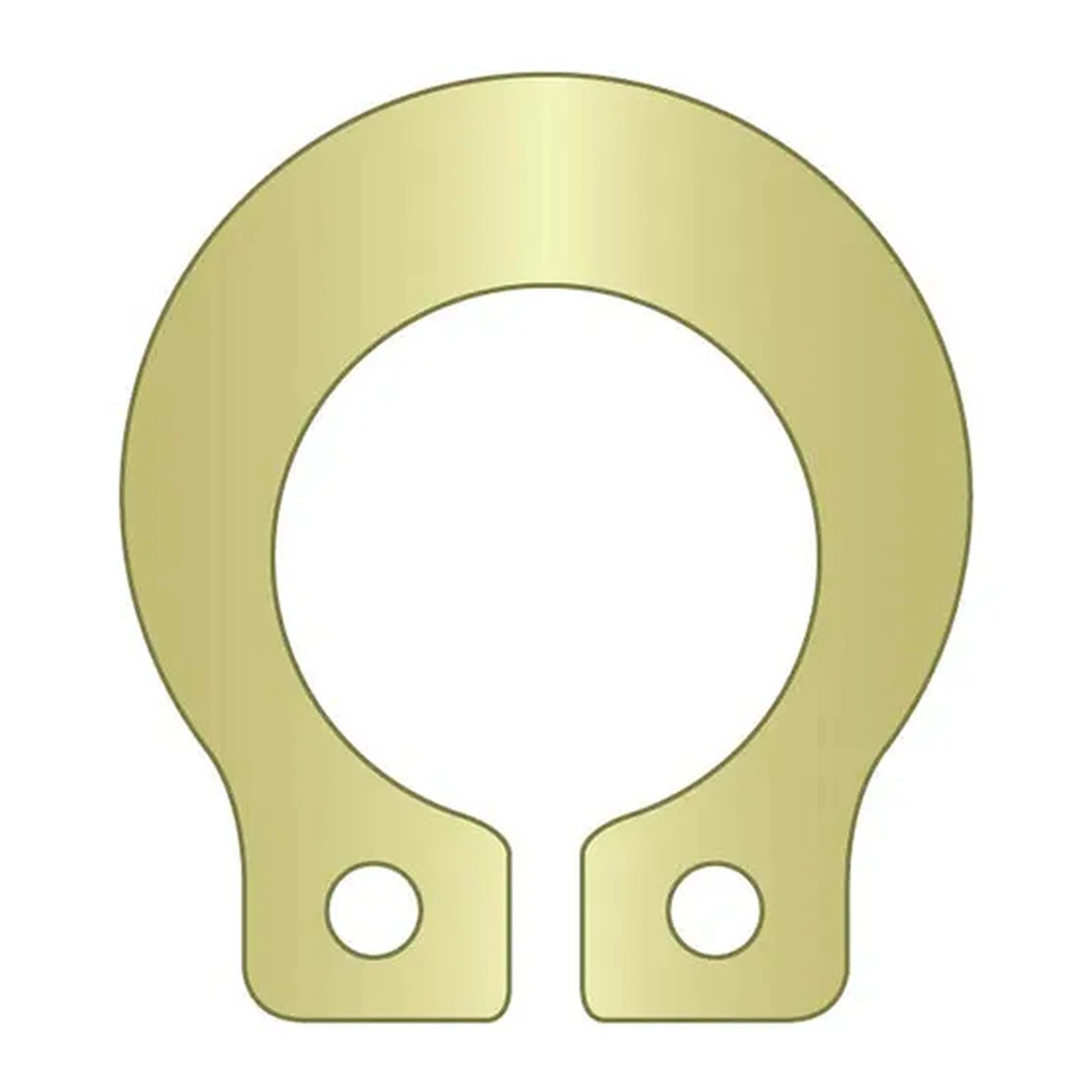 1/4 in. Grooveless External Snap Ring, Standard Duty, Zinc Yellow, 100-Pack