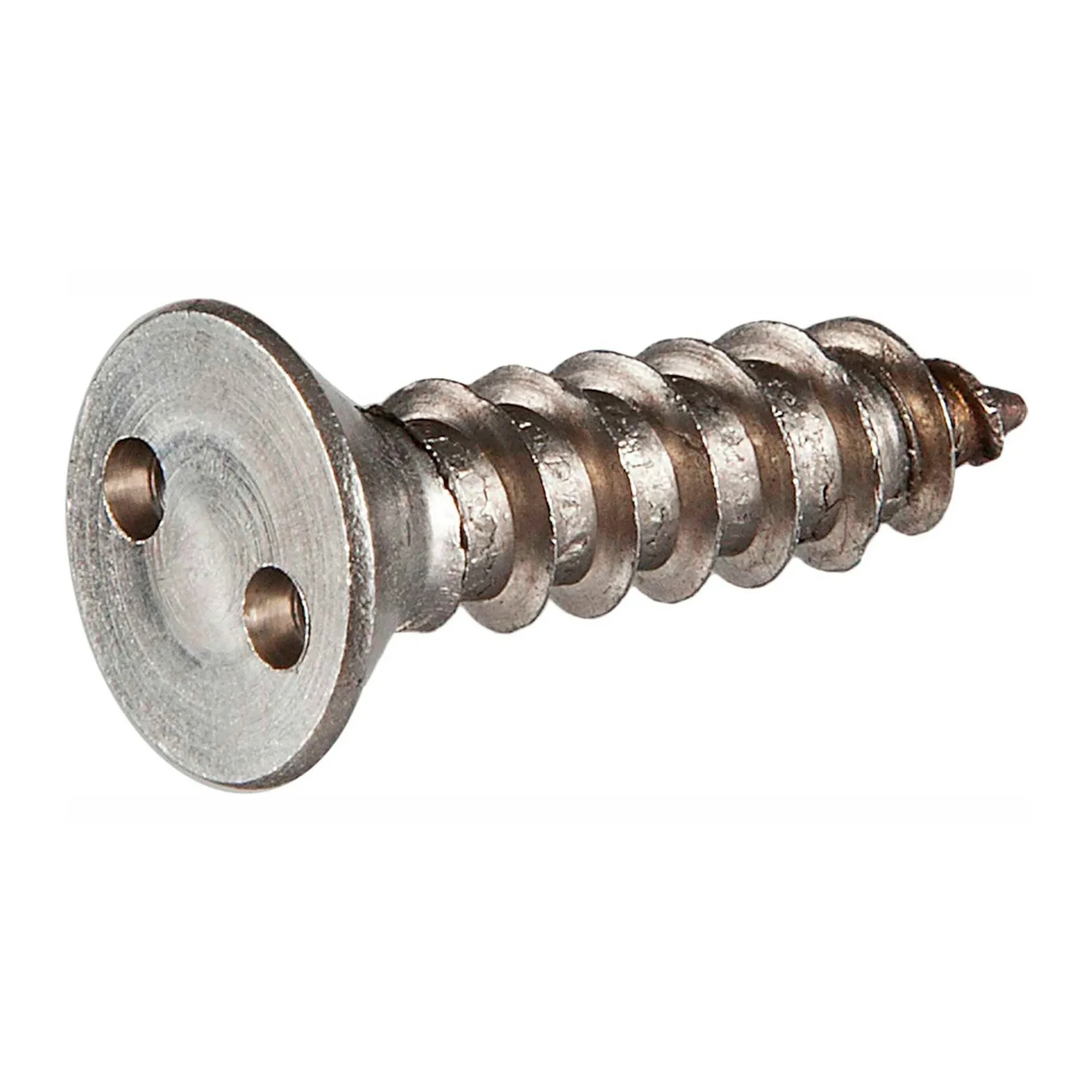 #8 x 1 in. Flat Head Spanner Drive Security Sheet Metal Screws, 18-8 Stainless Steel, 100-Pack