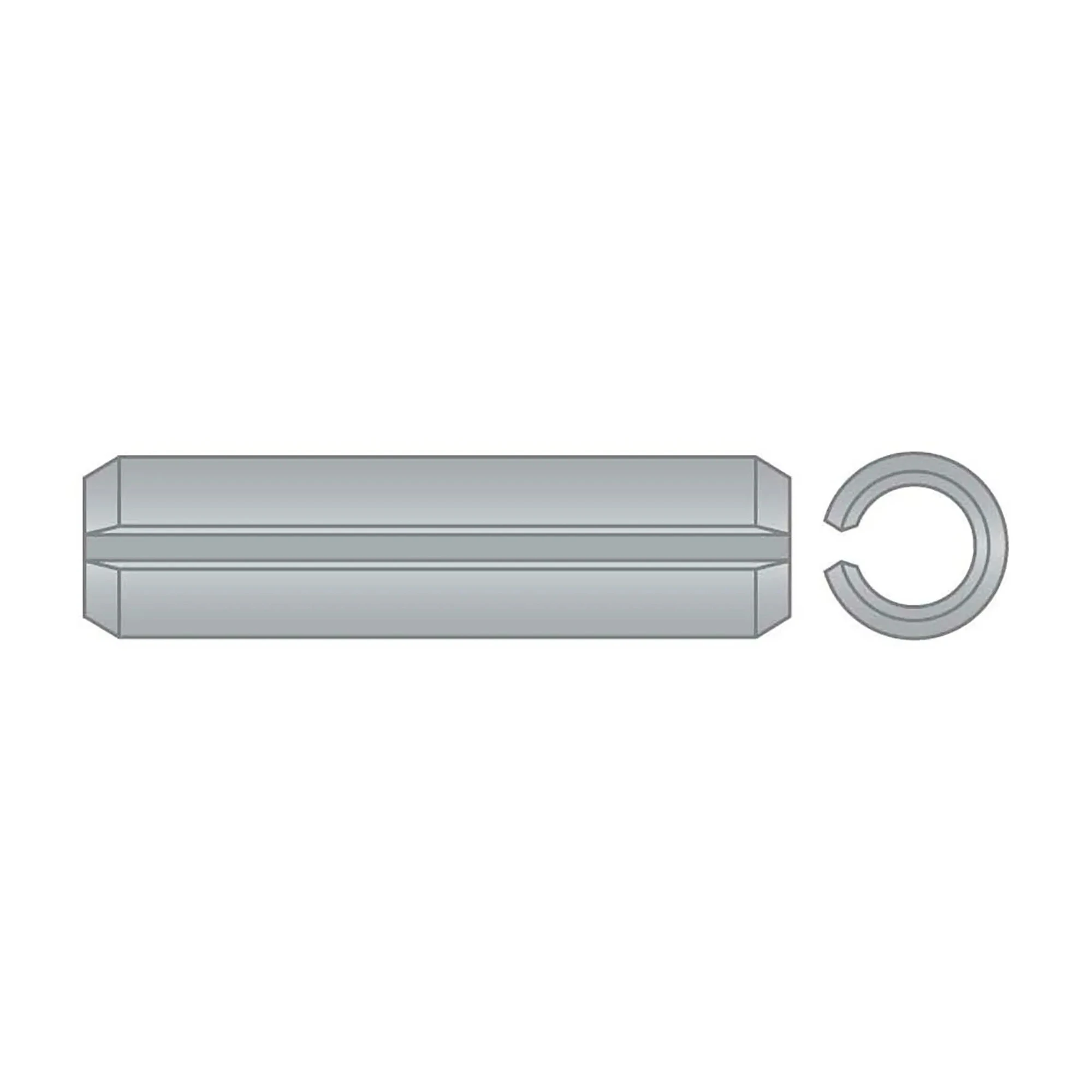 1/8 in. x 7/8 in. Passivated Stainless Steel Spring Pin