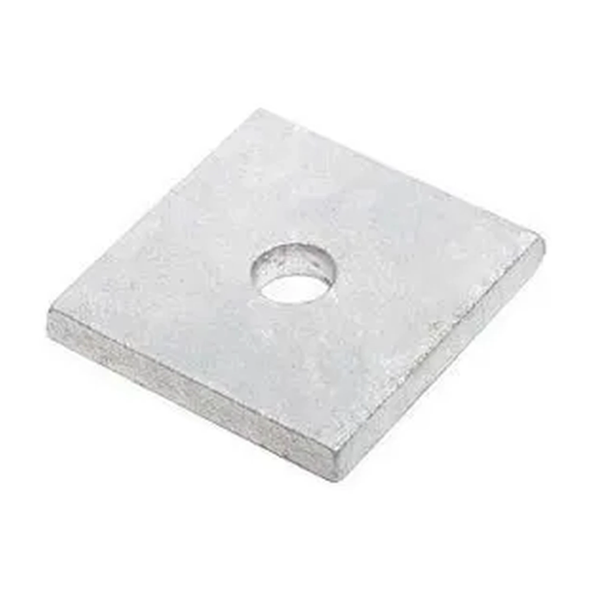 7/8 in. Square Plate Washer, 59/64 in. ID, 1/4 in. Thick, Galvanized Steel, 25-Pack