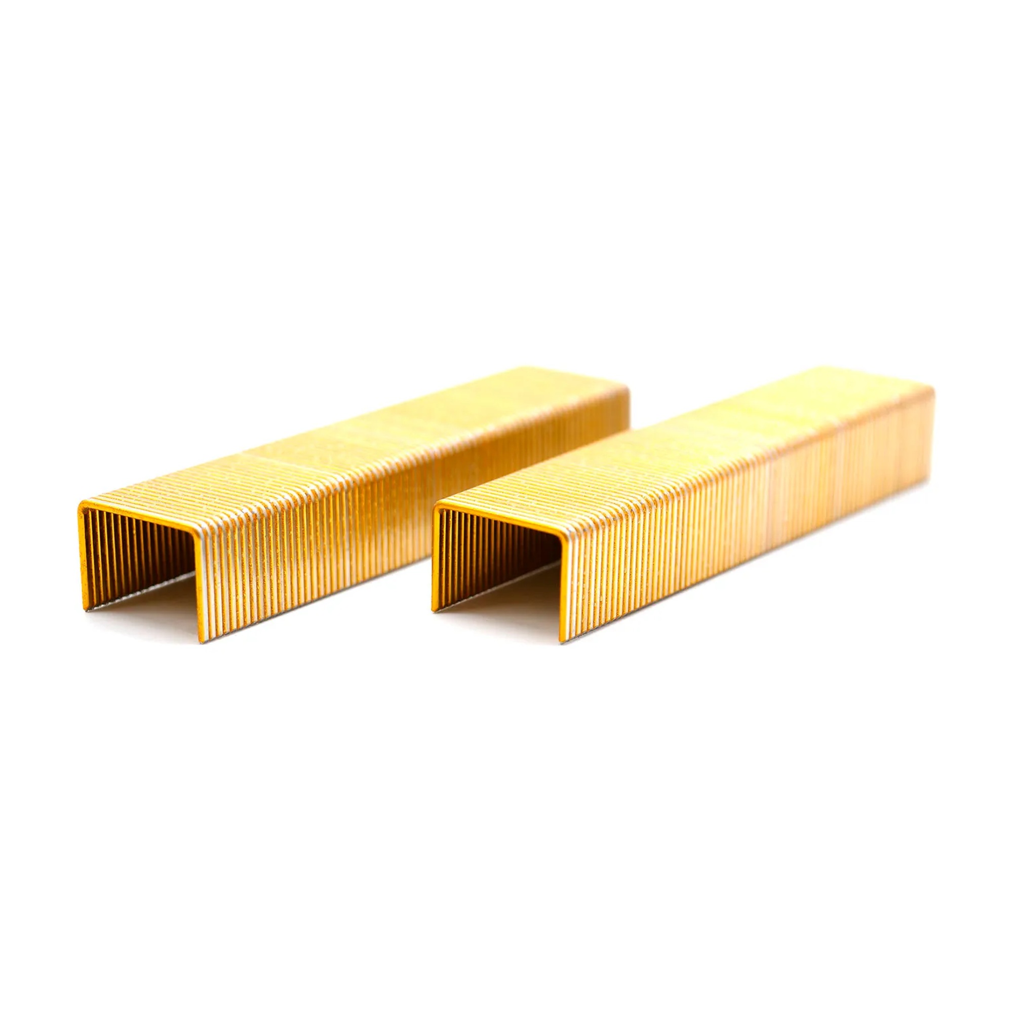 16 gauge galvanized steel wide crown staples with 15/16 inch crown and 1-1/4 inch legs