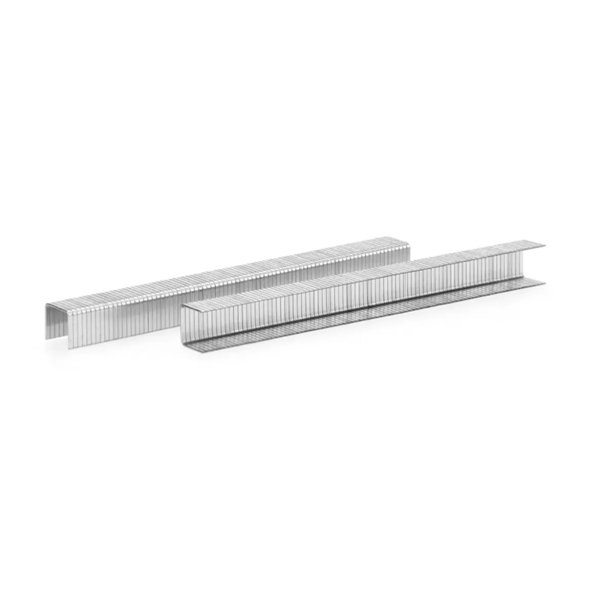 20 gauge galvanized steel fine wire staples with 3/8 inch crown and 3/8 inch leg length