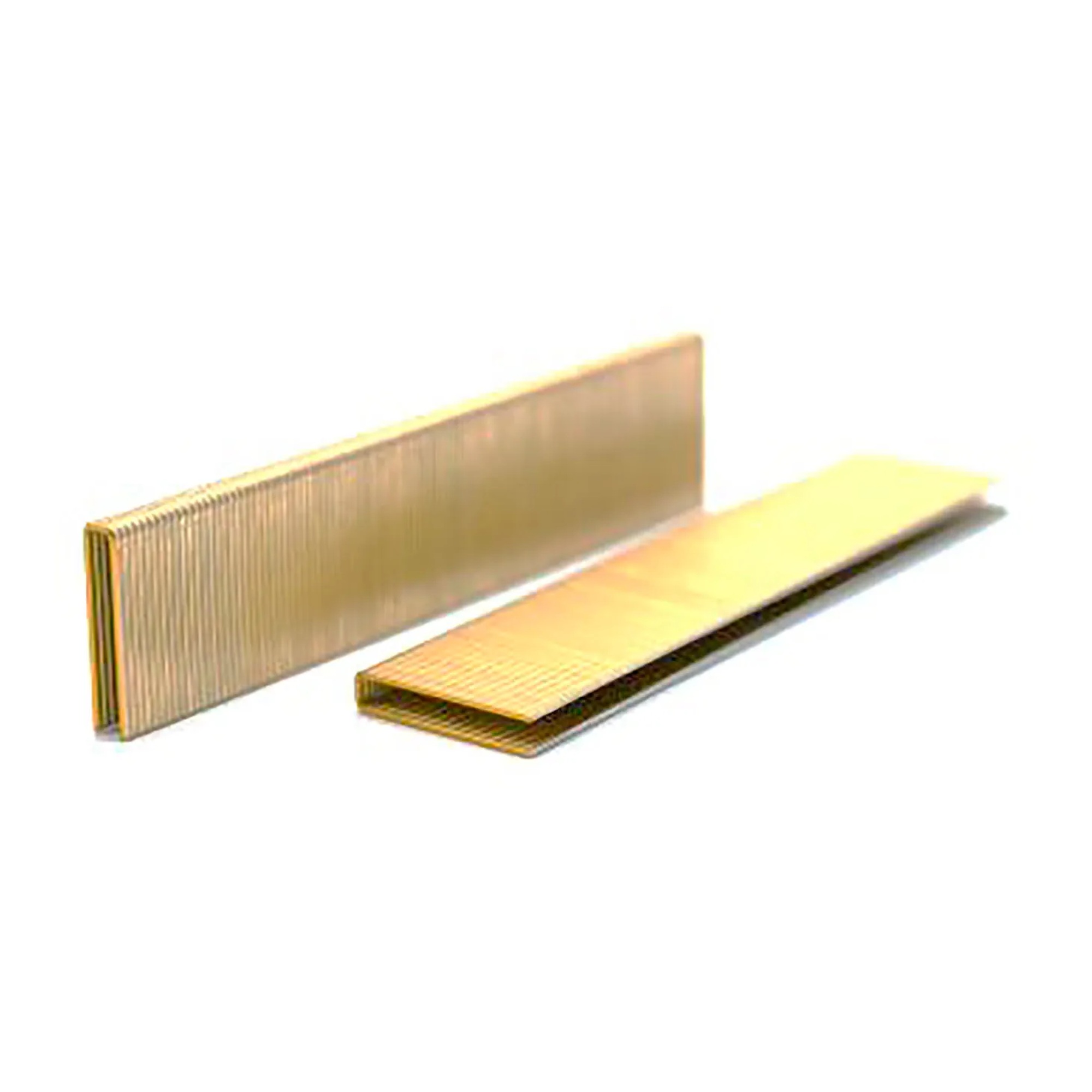 18 gauge galvanized steel narrow crown staples with 1/4 inch crown and 1-1/4 inch length