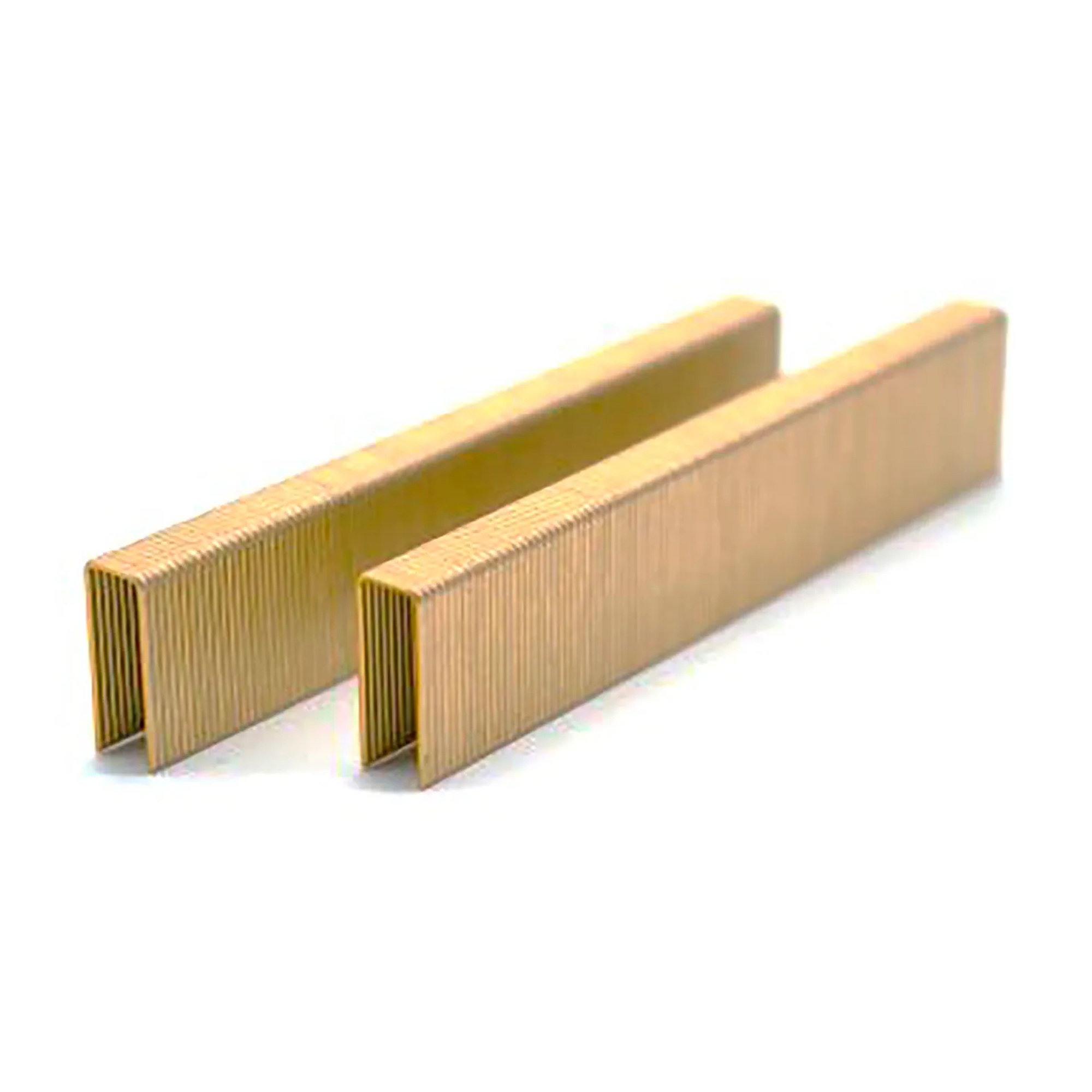 Galvanized steel 16-gauge medium crown staples with 1/2 in. crown and 1 in. length
