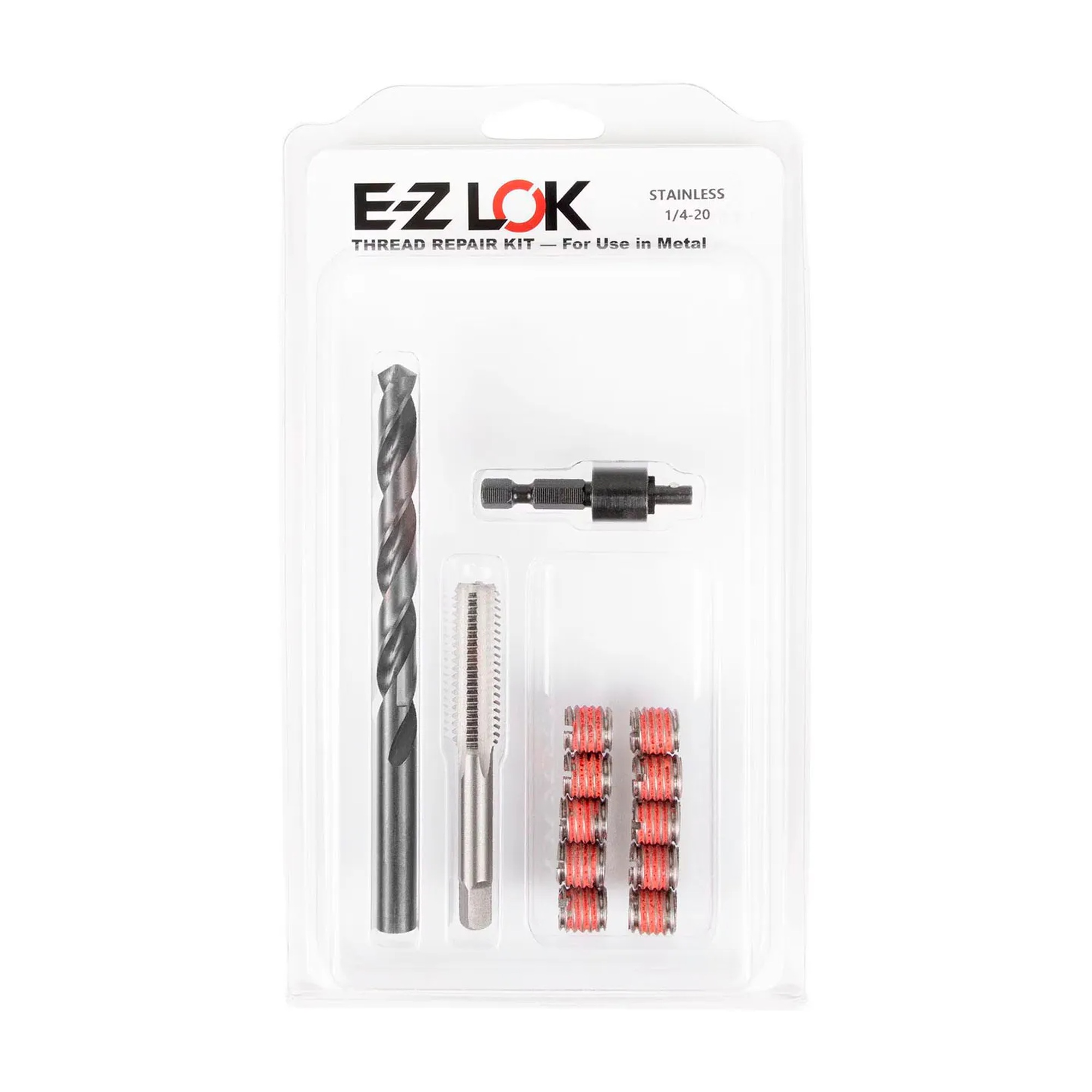 Stainless Steel Thread Repair Kit, 1/4-20 x 7/16-14