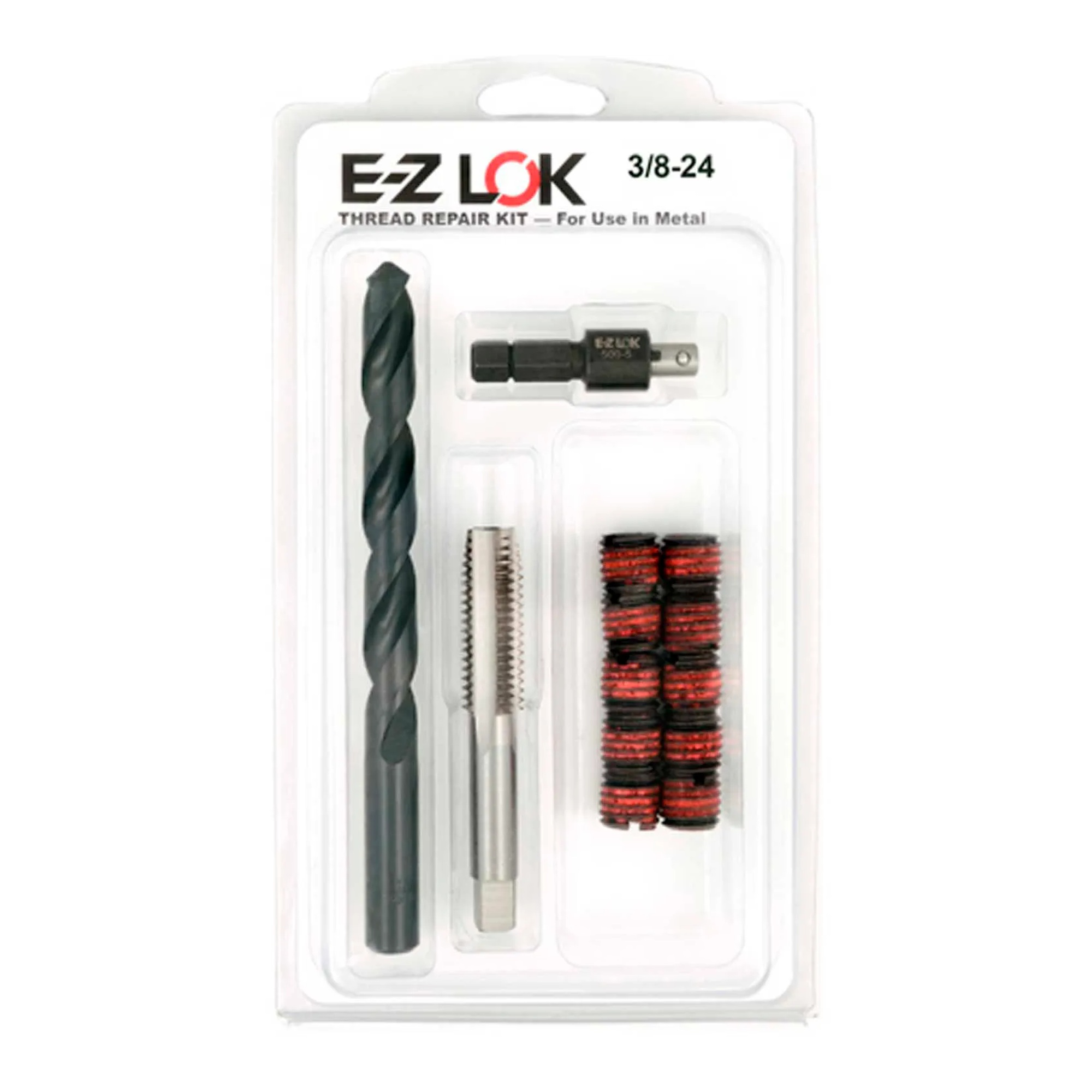 Standard-Wall Metal Thread Repair Kit, 3/8-24 x 9/16-12