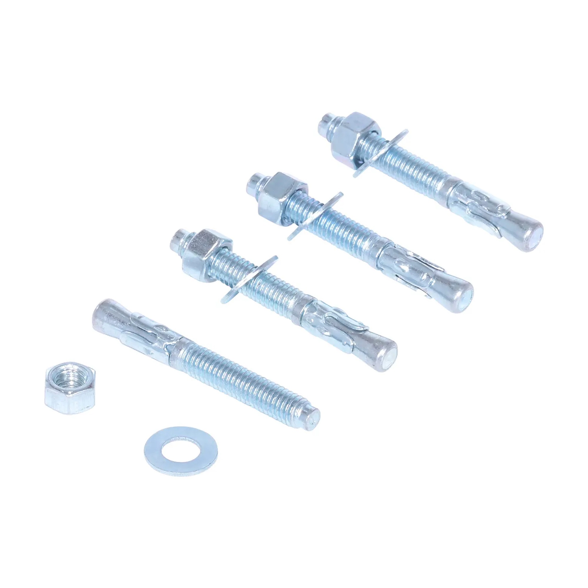 Zinc-Plated Steel Concrete Sleeve Anchor Bolts, 3/8 in. x 3 in., 4-Pack