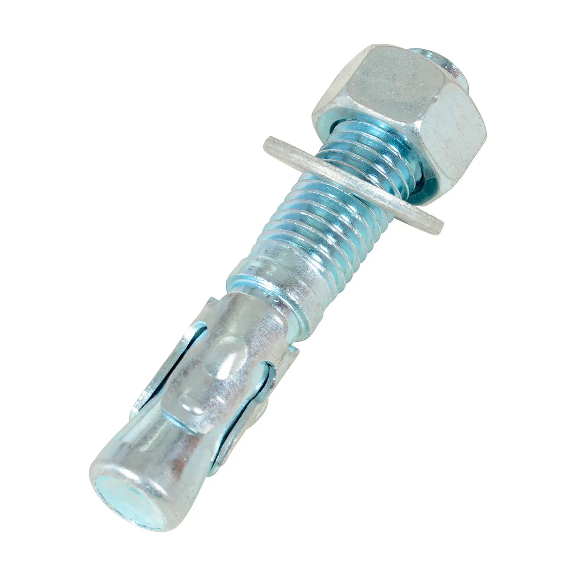 Zinc-plated steel concrete sleeve anchor bolt, 3/4 inch x 4 inch