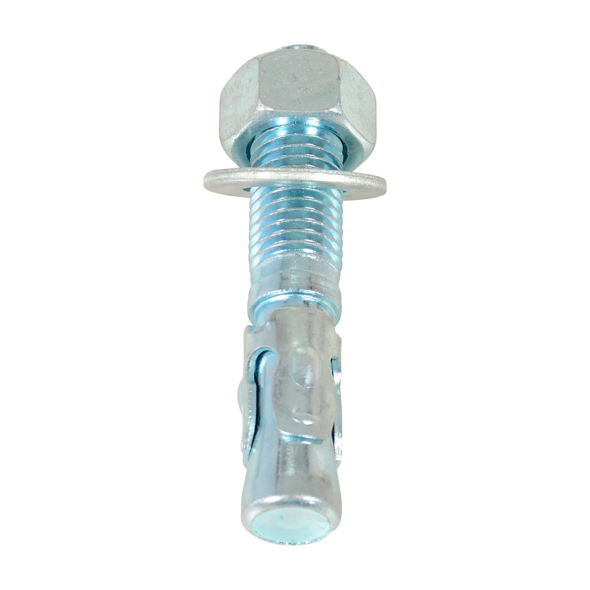 Zinc-plated steel concrete sleeve anchor bolt, 3/4 inch x 4 inch