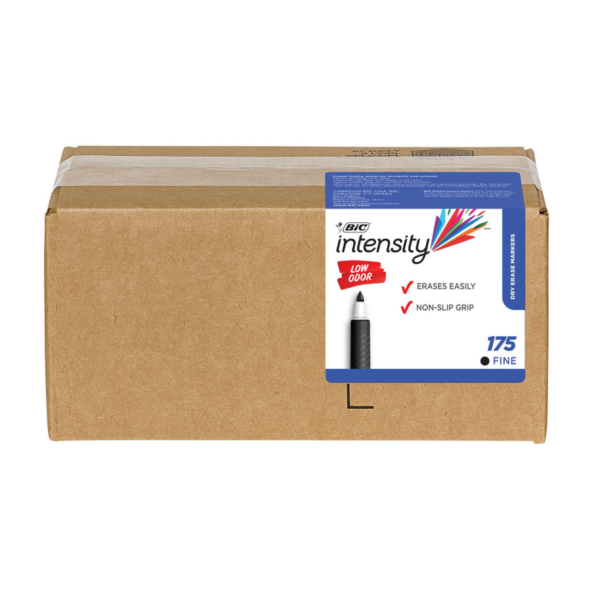 Low-Odor Fine Tip Dry Erase Markers, Black, 175-Pack