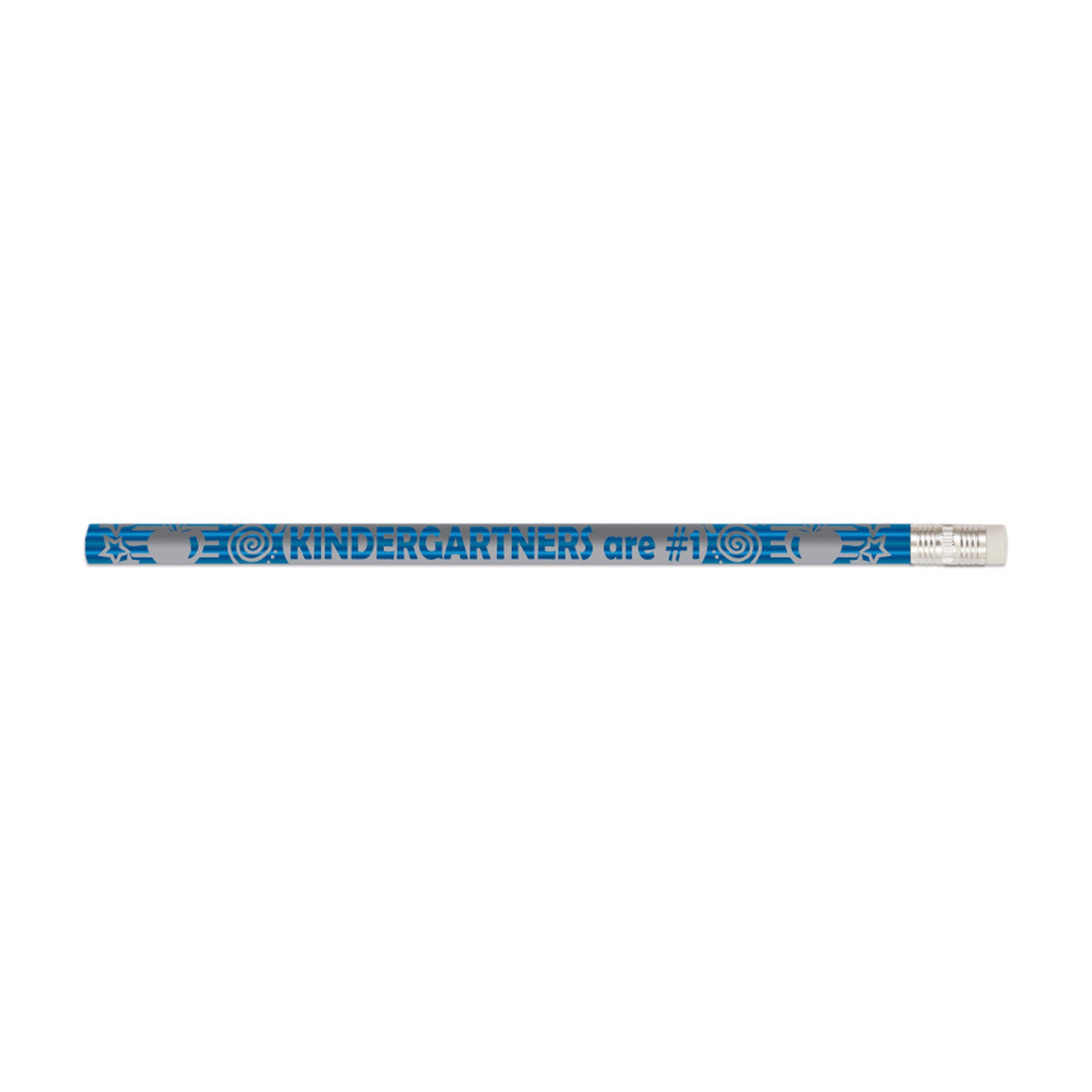 Kindergartners Are #1 No. 2 Pencils with Erasers, Assorted, 144 Count
