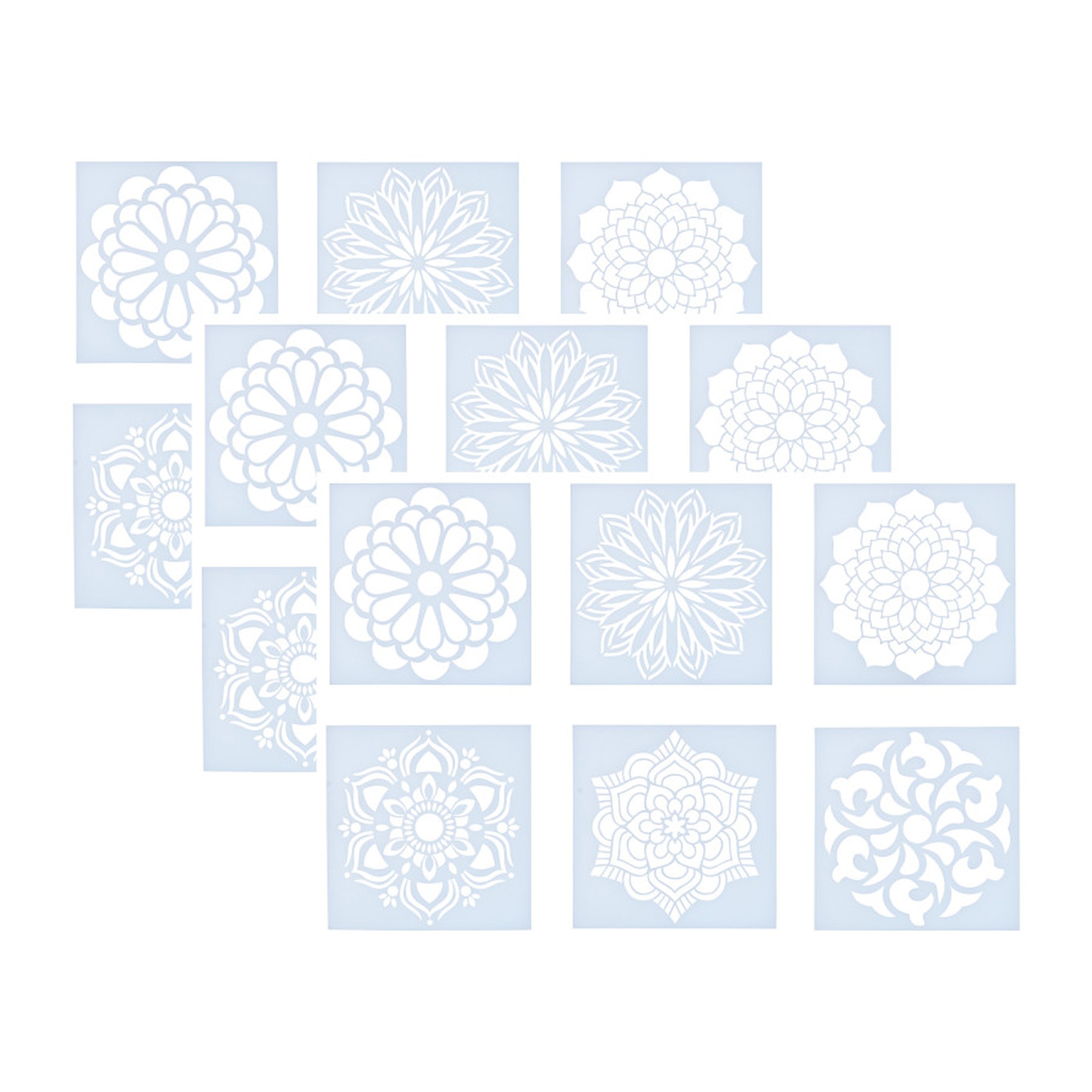 Mandala Stencil Sets, 18-Pack