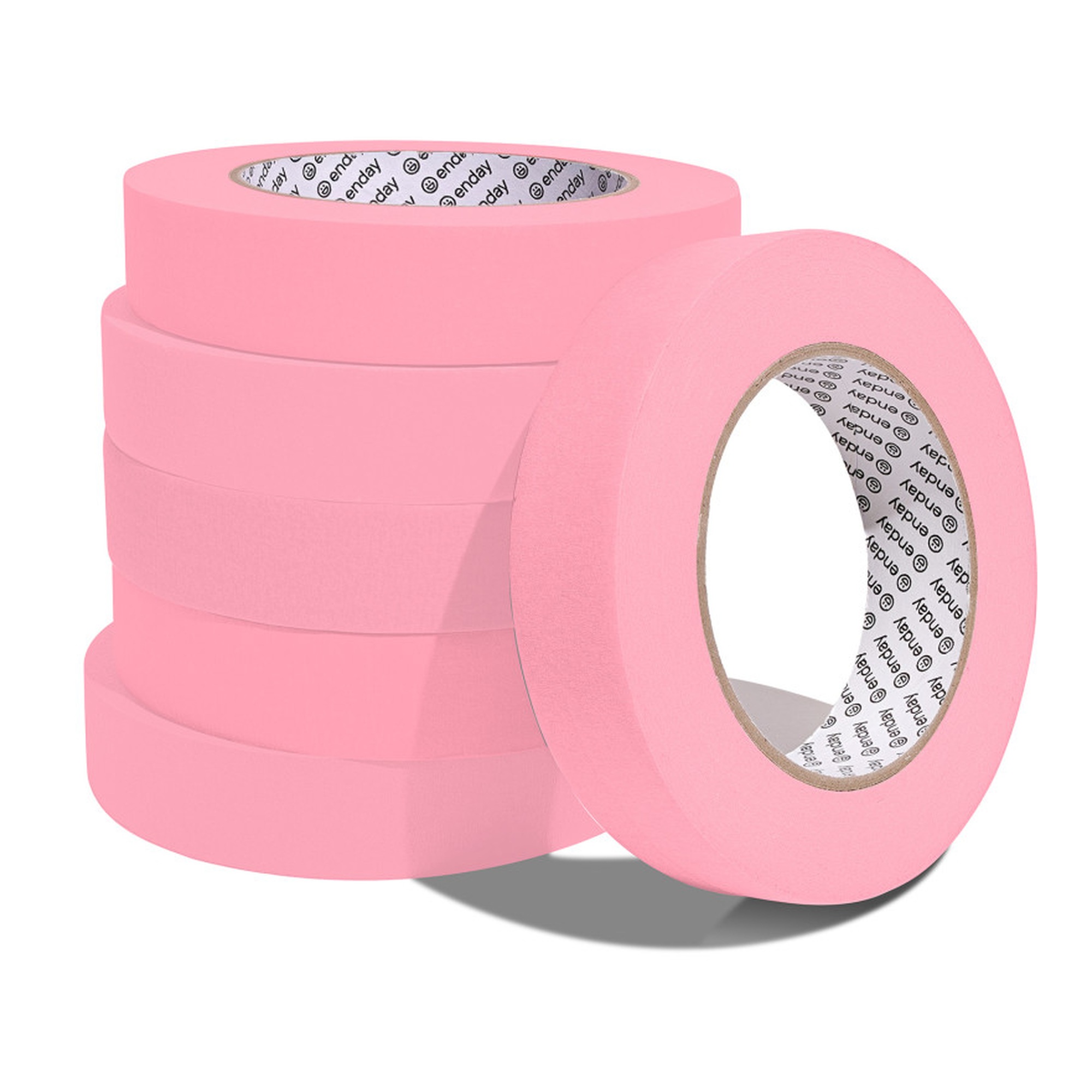 Pink Masking Tape, 1 in. x 60 yd., 6-Pack